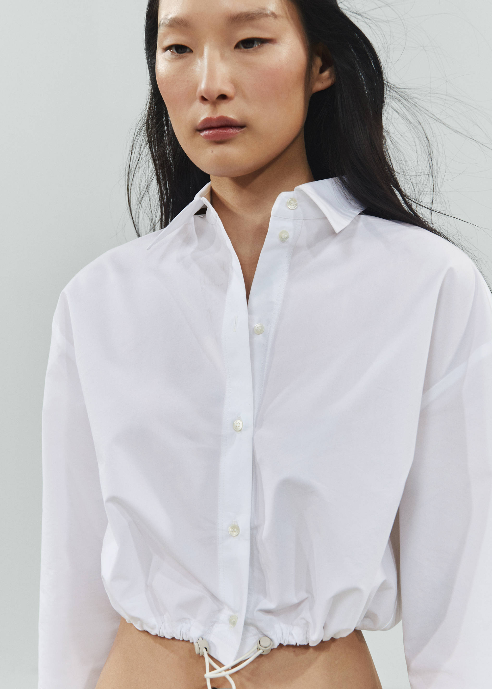 Cotton parachute shirt - Details of the article 1