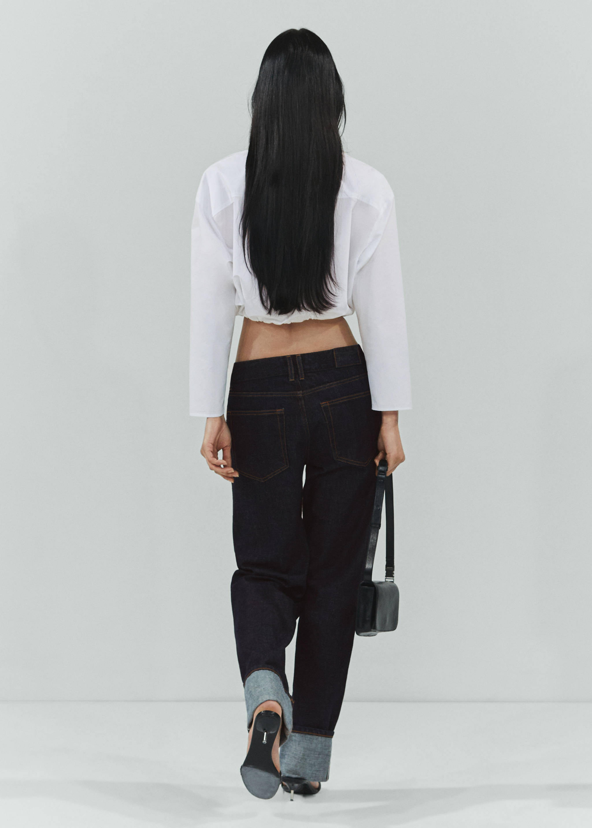 Straight selvedge jeans - Reverse of the article