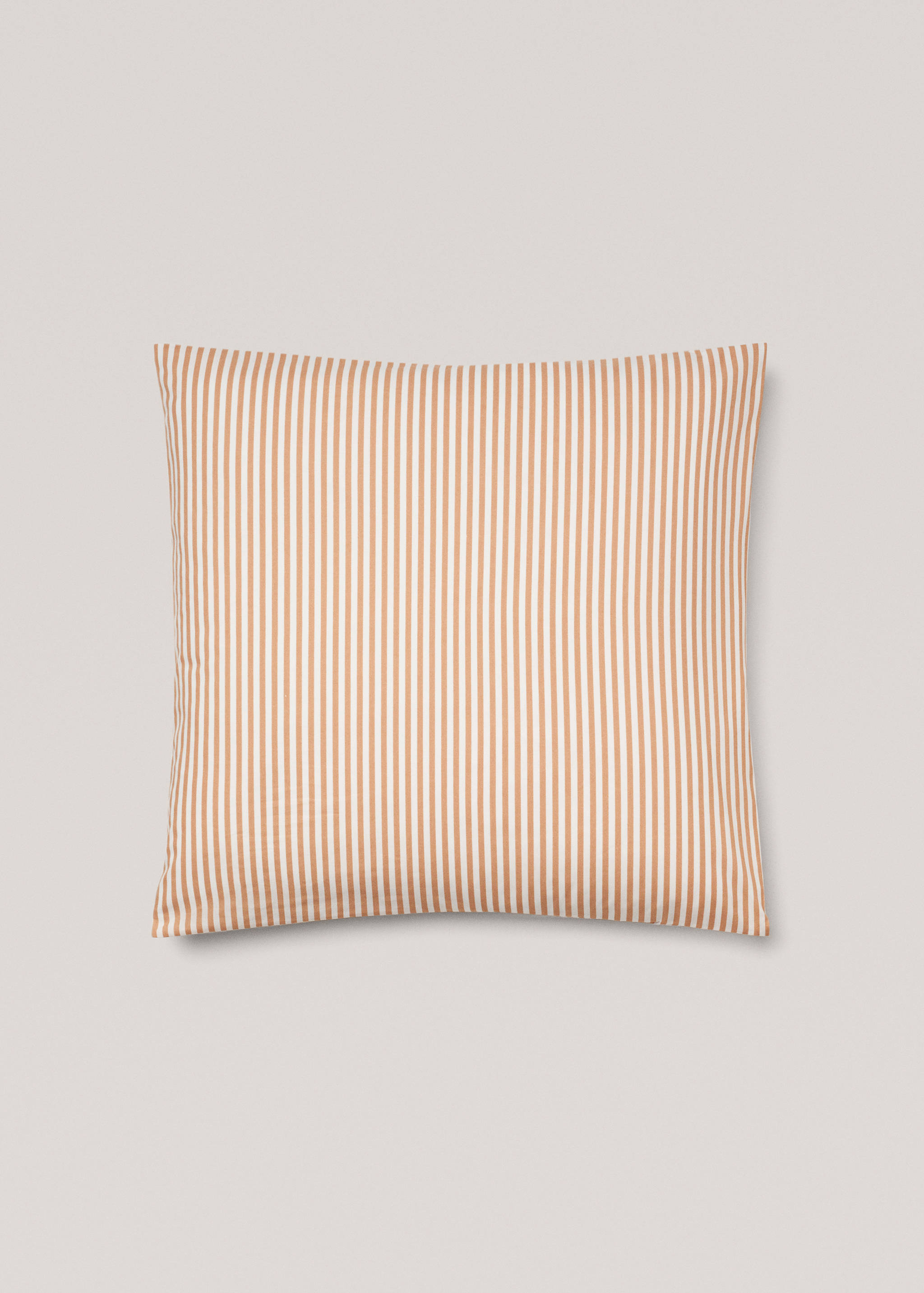 Striped cotton pillowcase 60x60cm (Pack of 2) - Article without model