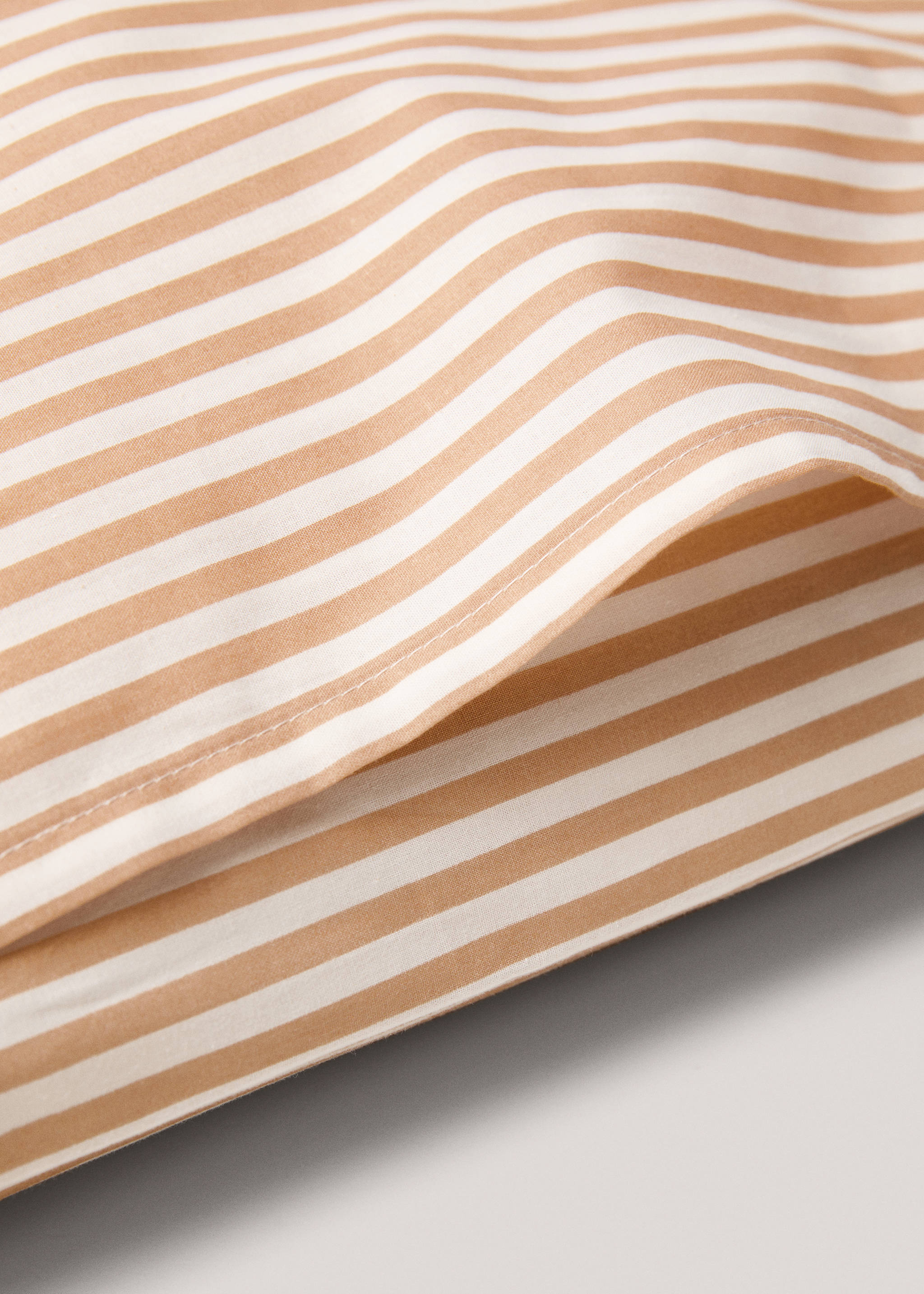 Striped cotton pillowcase 60x60cm (Pack of 2) - Details of the article 1