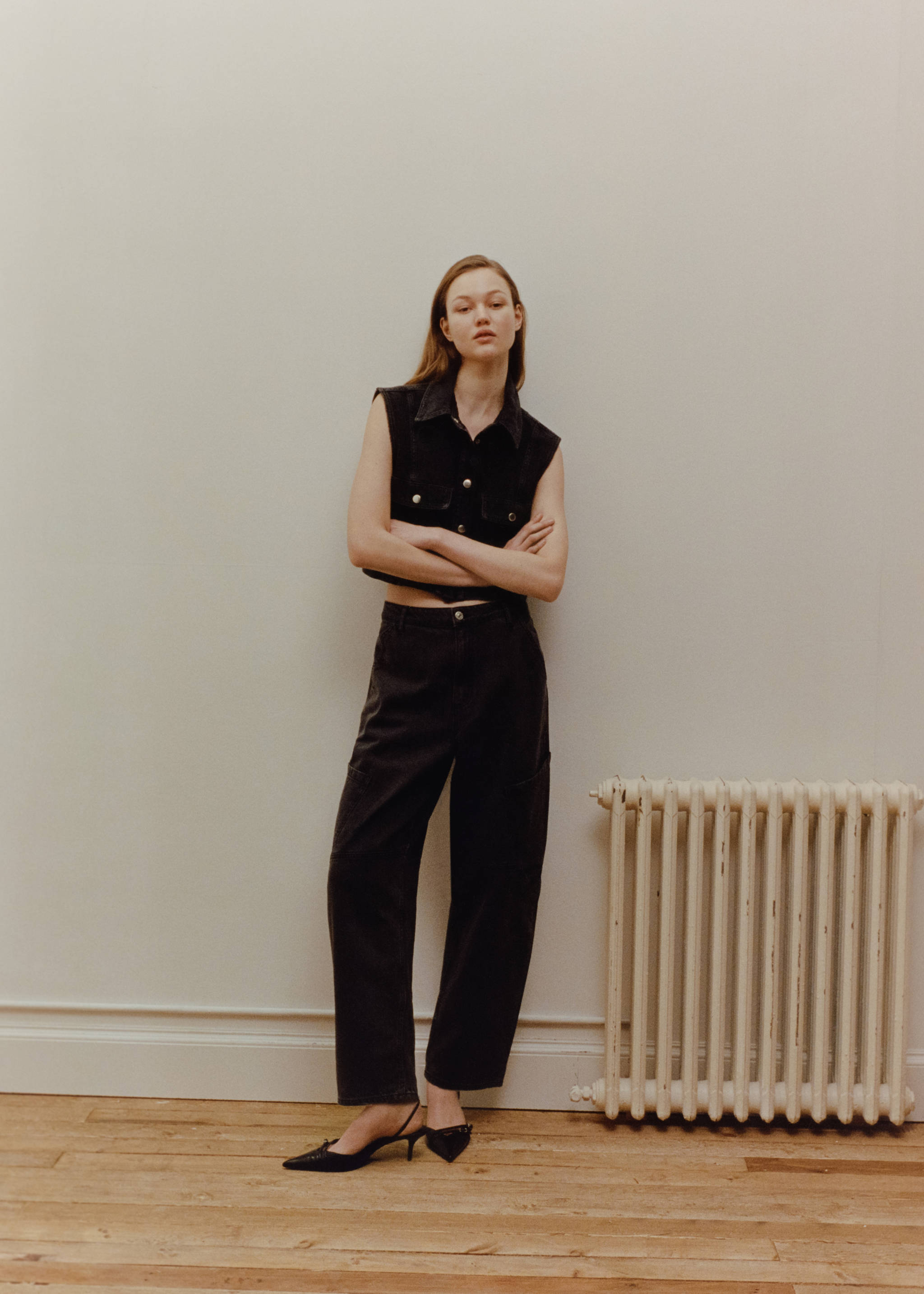 Jeans slouchy cargo tiro medio - Detalle del artículo 7