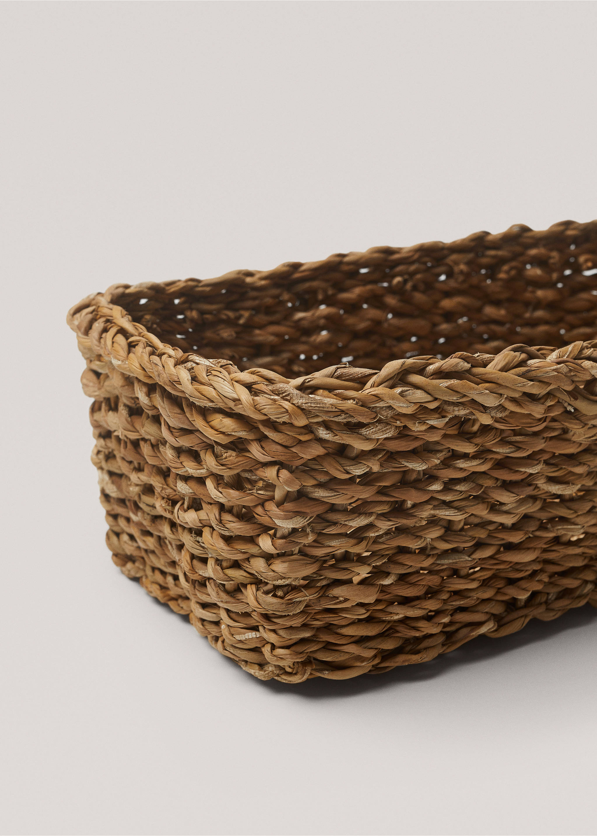 Rectangle basket 27x17cm - Details of the article 2, Brown. Ref: 67024050-00.