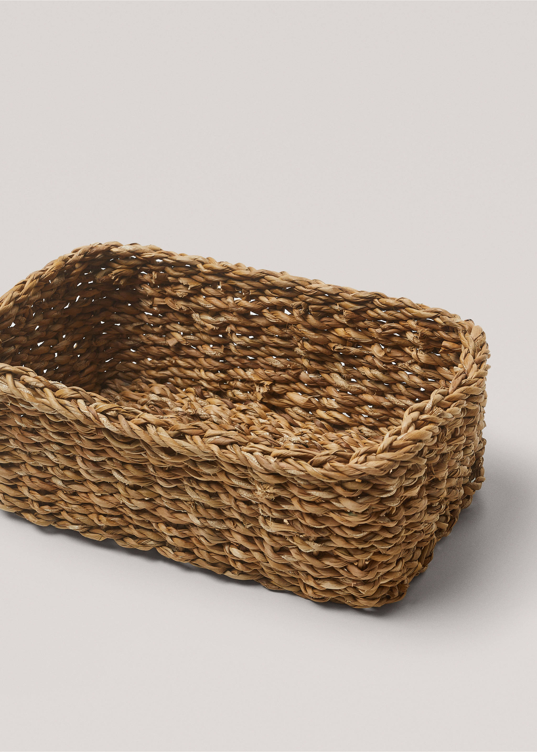 Rectangle basket 27x17cm - Medium plane, Brown. Ref: 67024050-00.