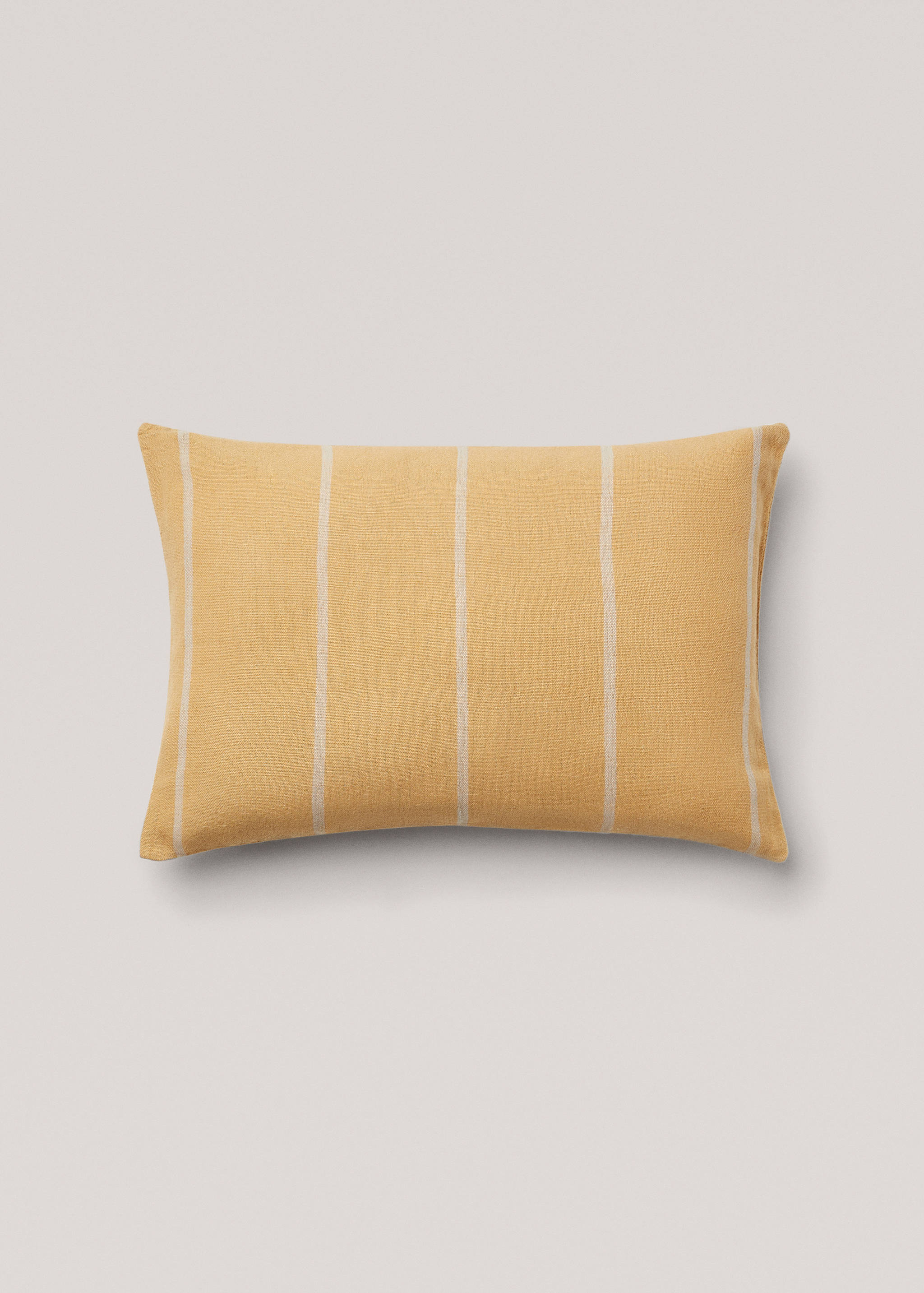 Housse de coussin coton et lin rayures 40x60 cm - Article sans modèle