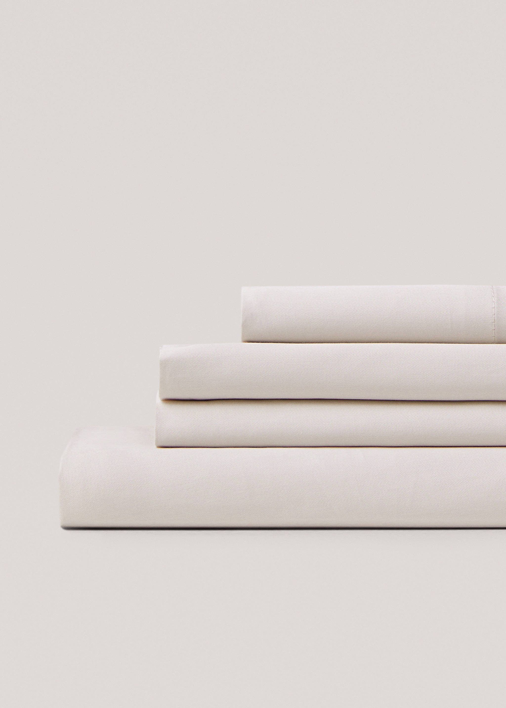 Satin fitted sheet for king bed - Medium plane