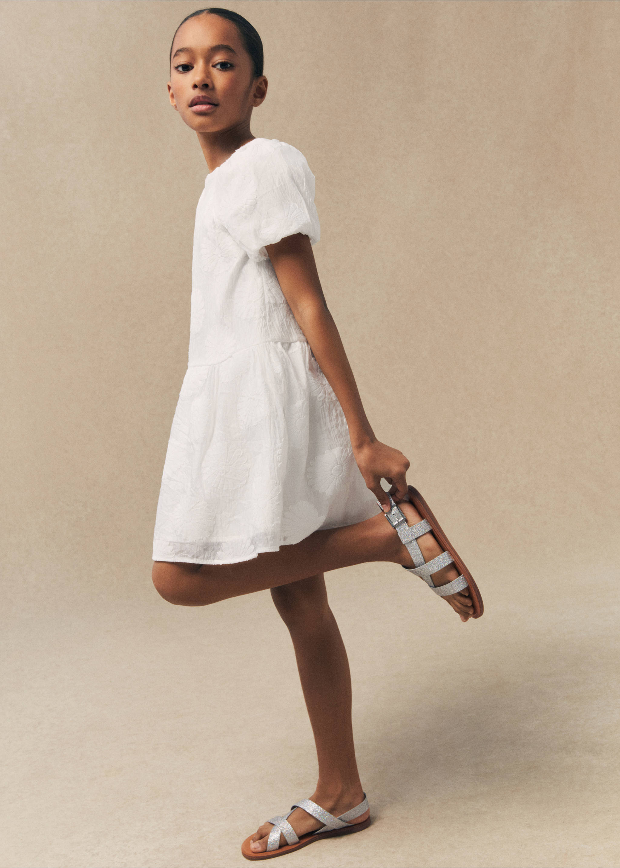 Sandales pailletées - Plan général, Argent. Ref: 67024444-00.