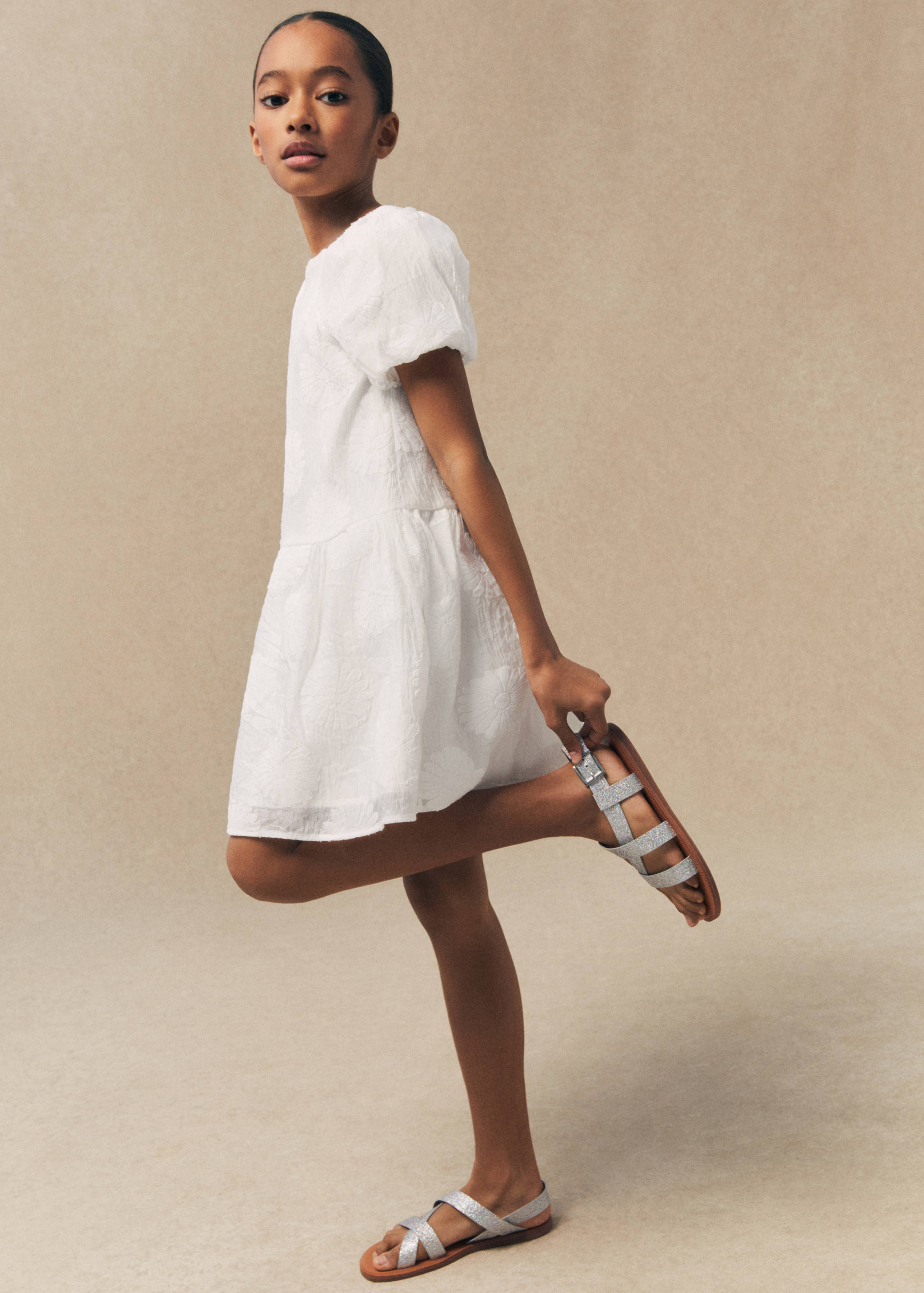 Sandale mit Glitzereffekt - Allgemeine Ansicht