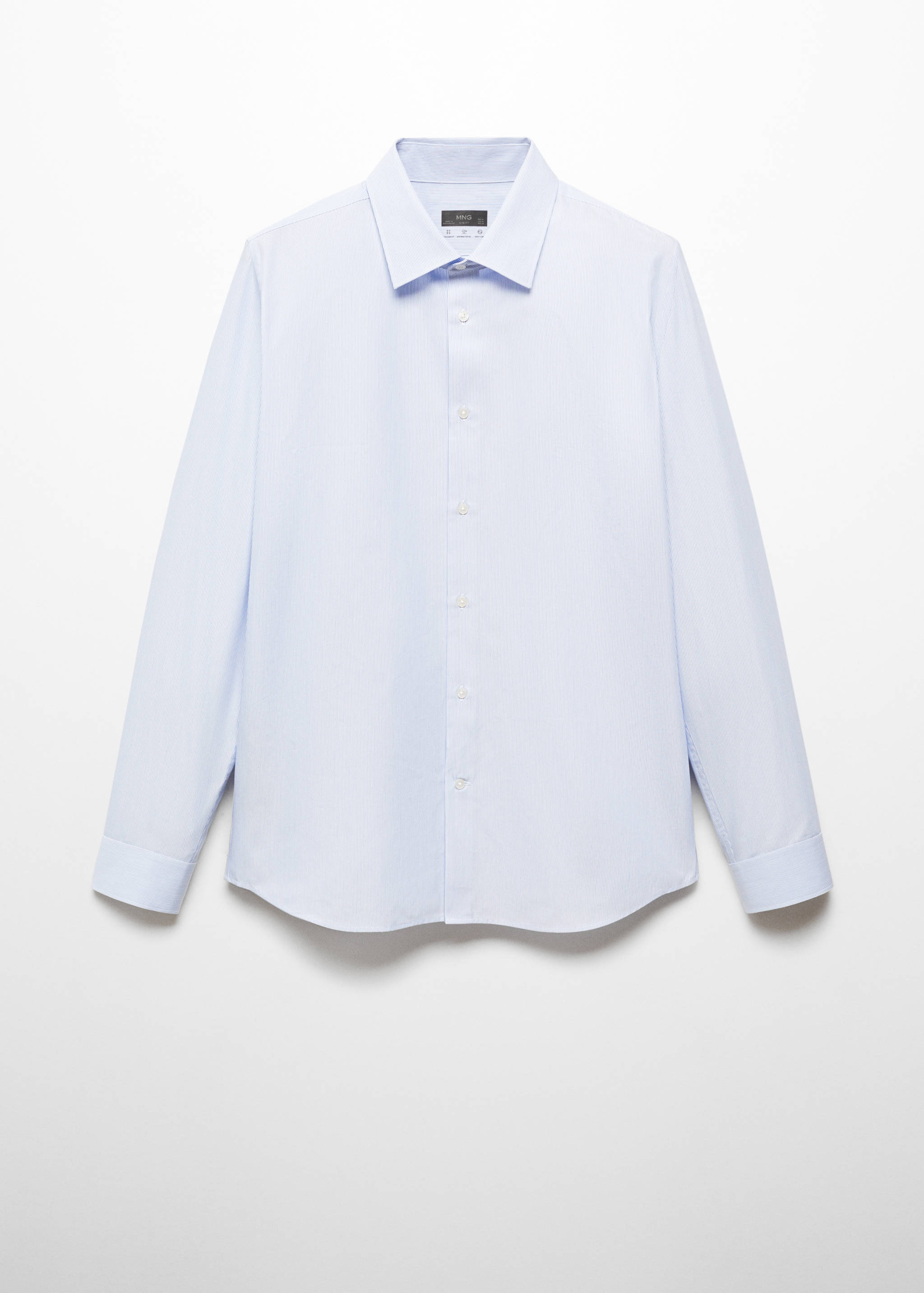 Slim-fit striped Coolmax® shirt - Article without model