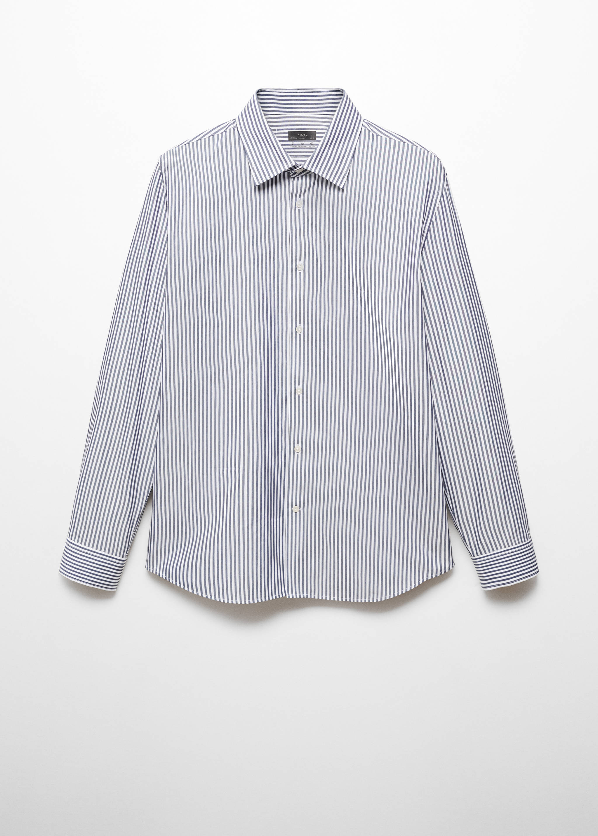 Slim-fit striped Coolmax® shirt - Article without model