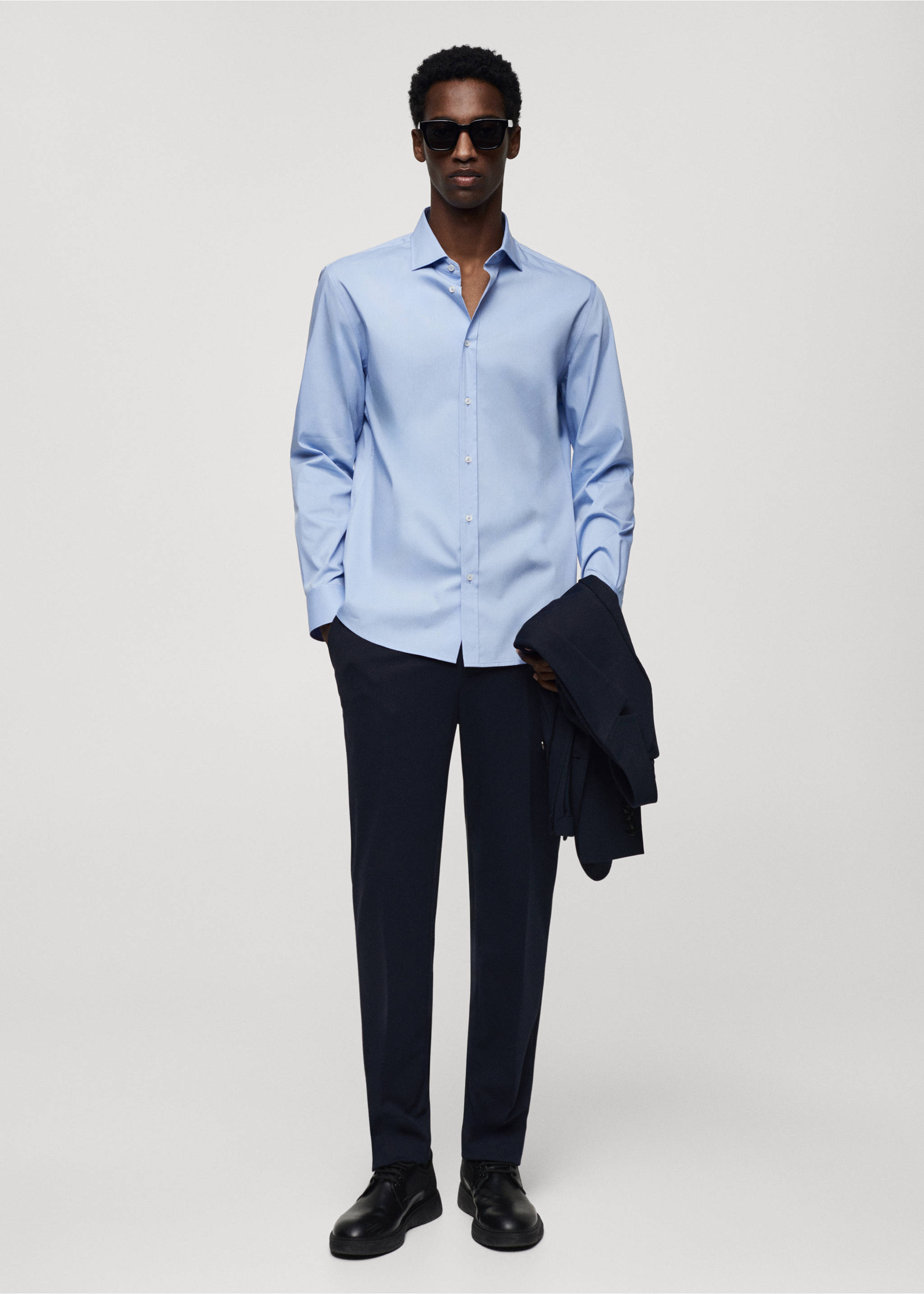 Coolmax® cotton shirt - General plane, Sky Blue. Ref: 67024450-00.