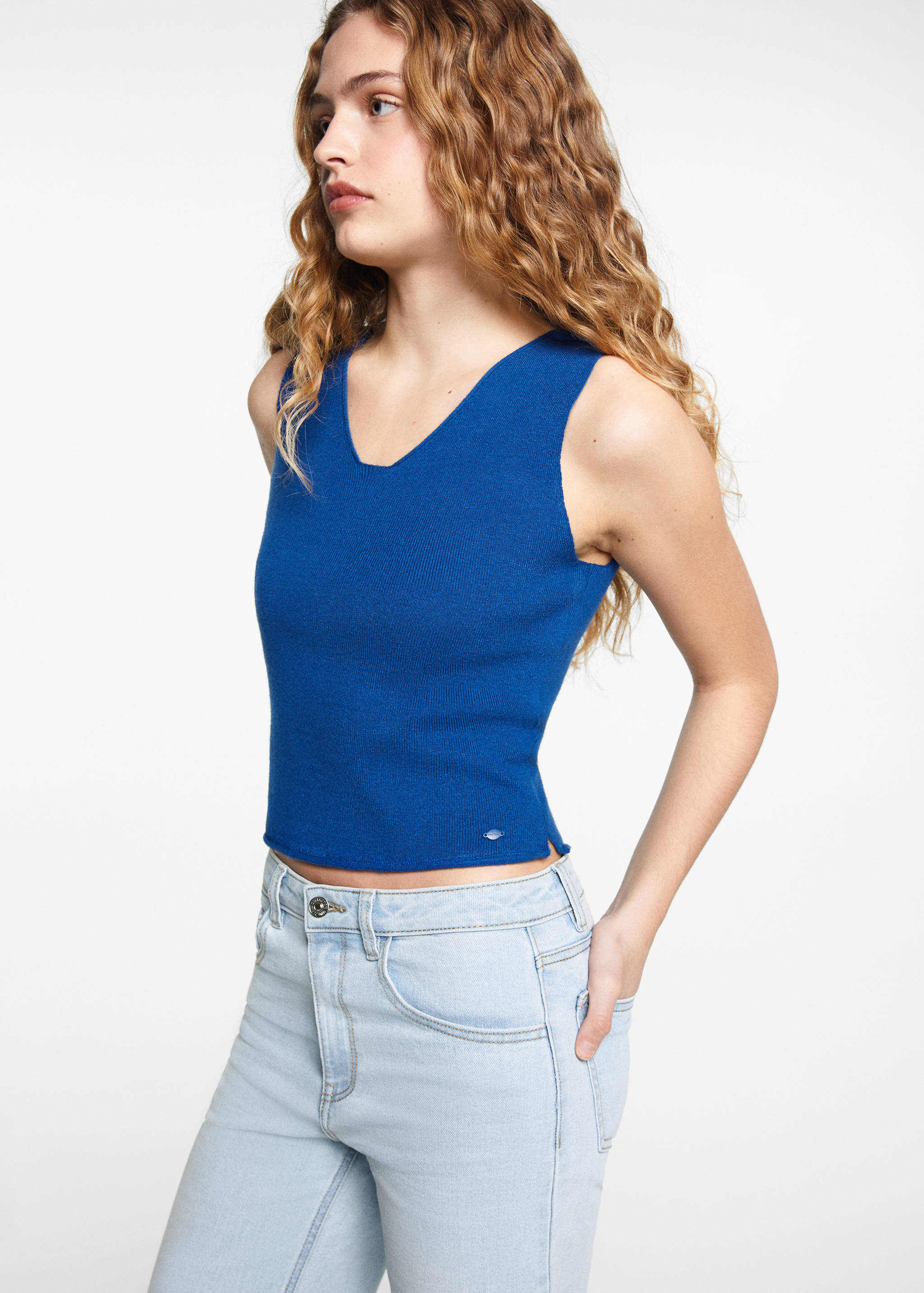 Knit strap top - Medium plane