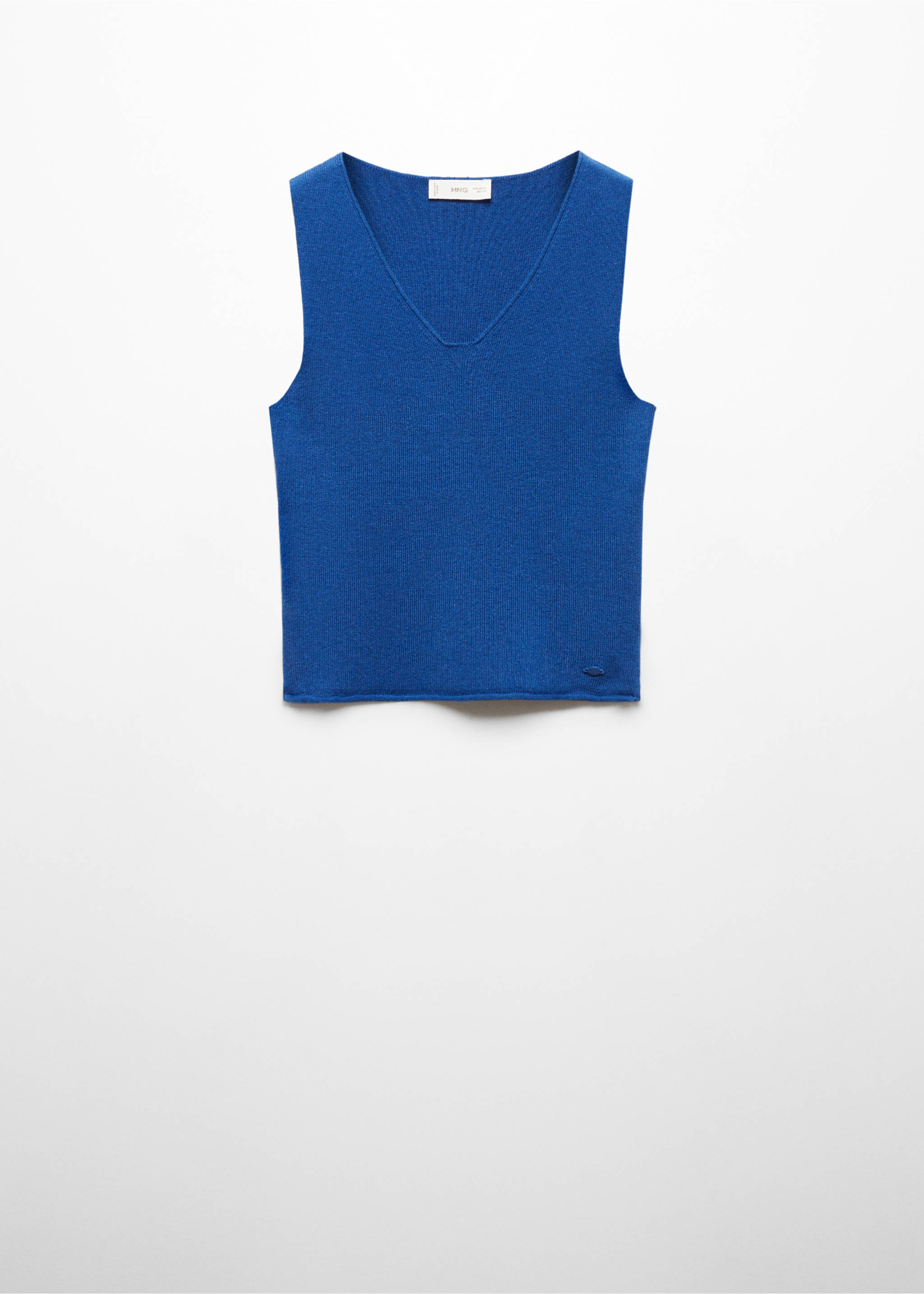 Knit strap top - Article without model, Vibrant blue. Ref: 67024458-00.