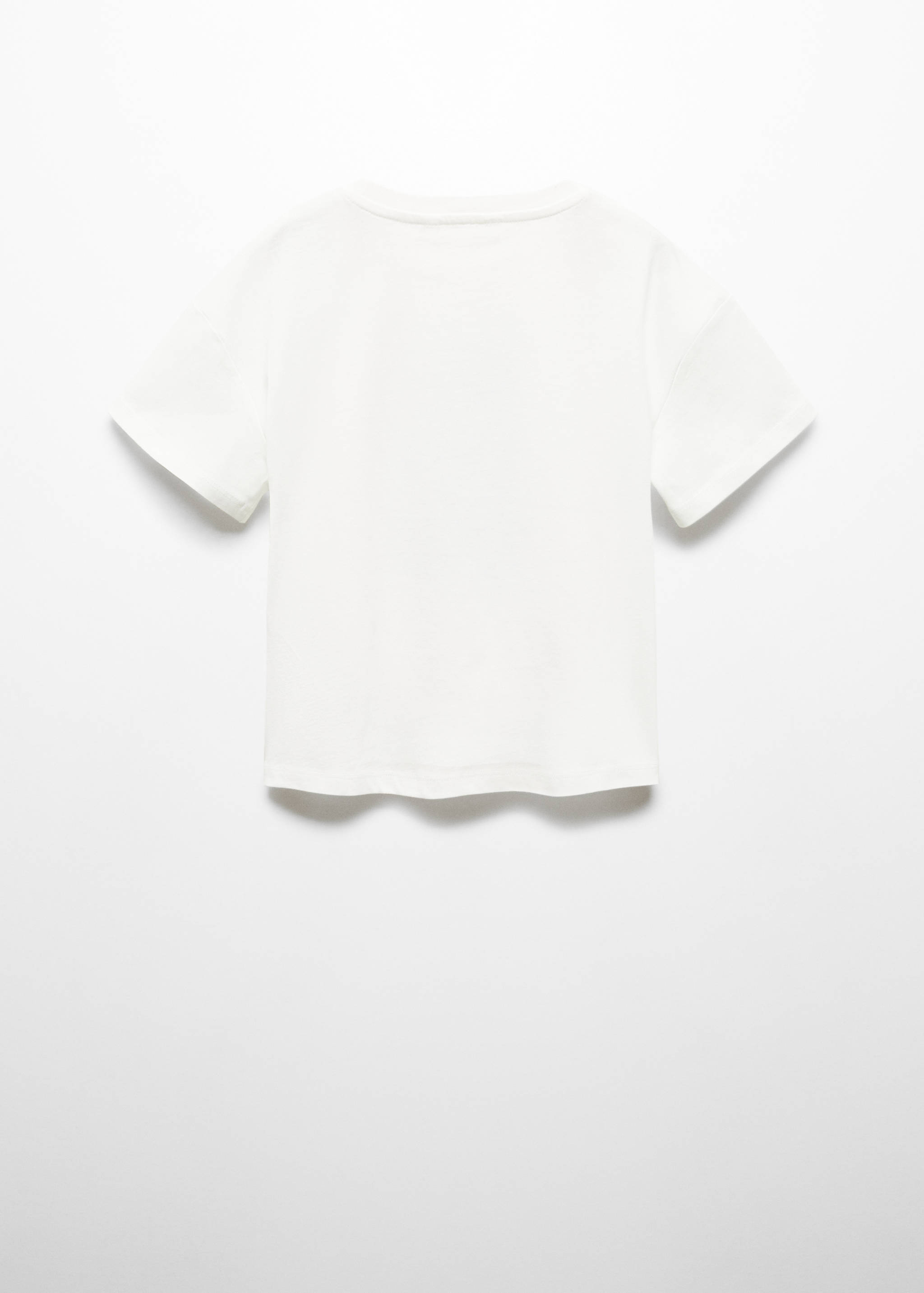 T-Shirt mit gestickter Aufschrift - Rückseite des Artikels