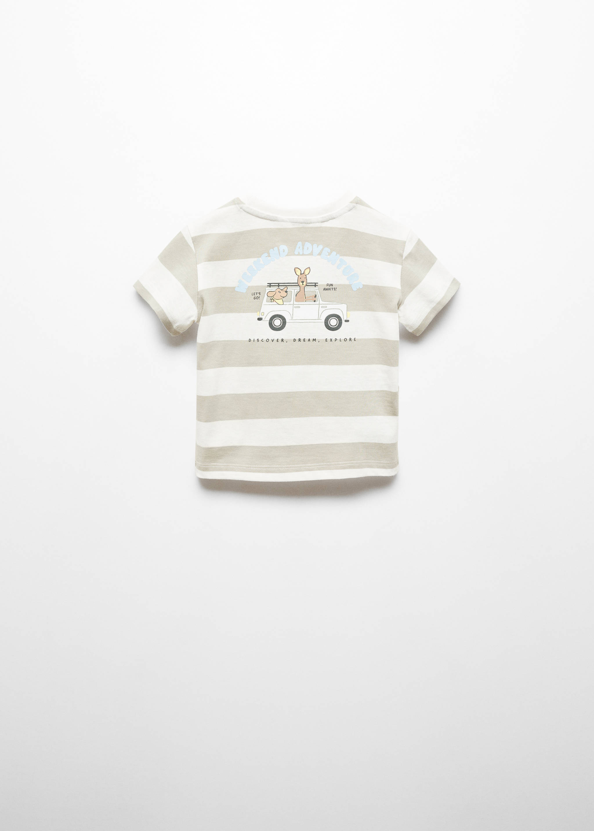 T-shirt rayures motif - Verso de l’article