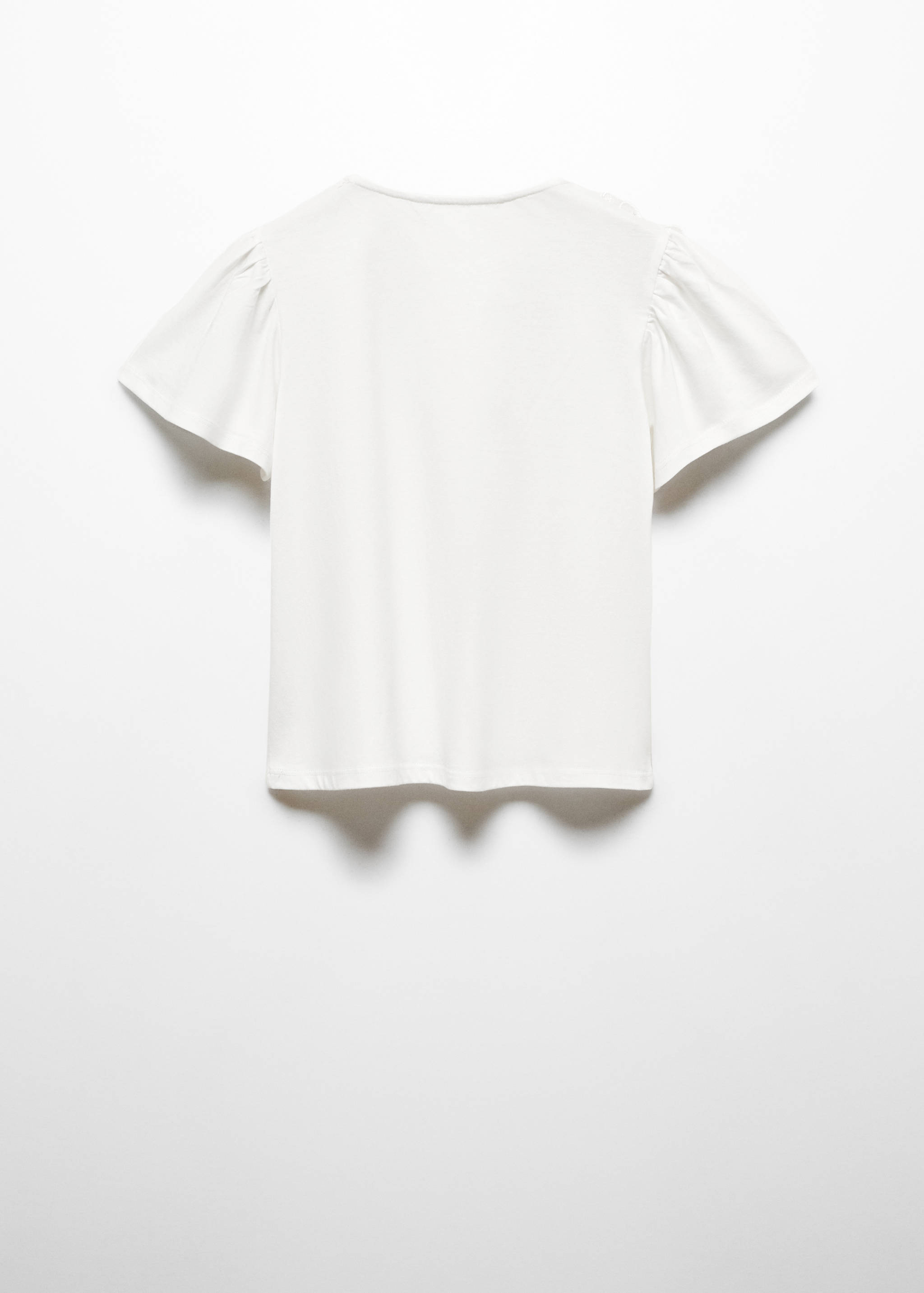 T-Shirt mit gestickten Schmetterlingen - Rückseite des Artikels