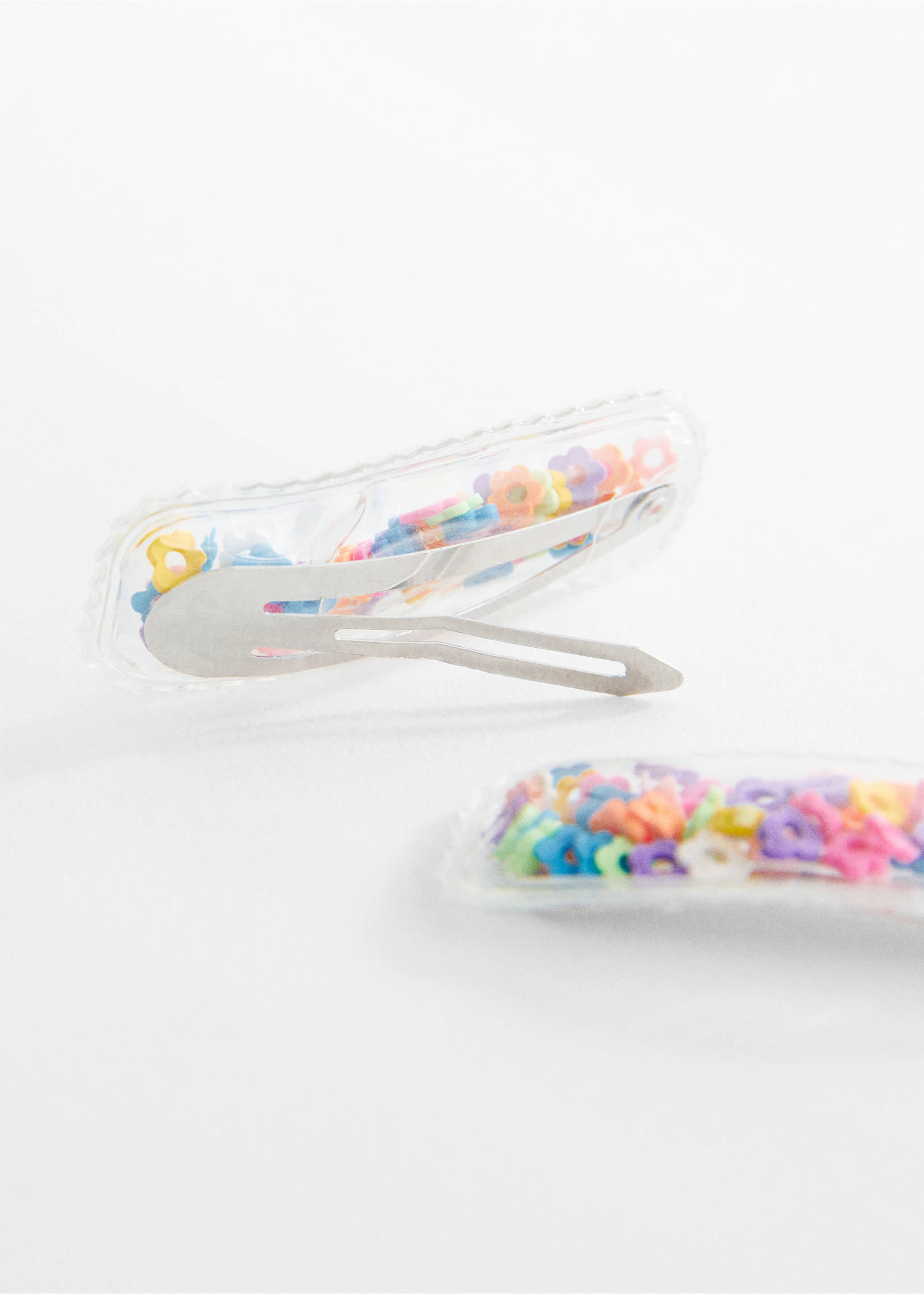 Pack of 2 floral hair clips - Medium plane, Pink. Ref: 67024775-00.