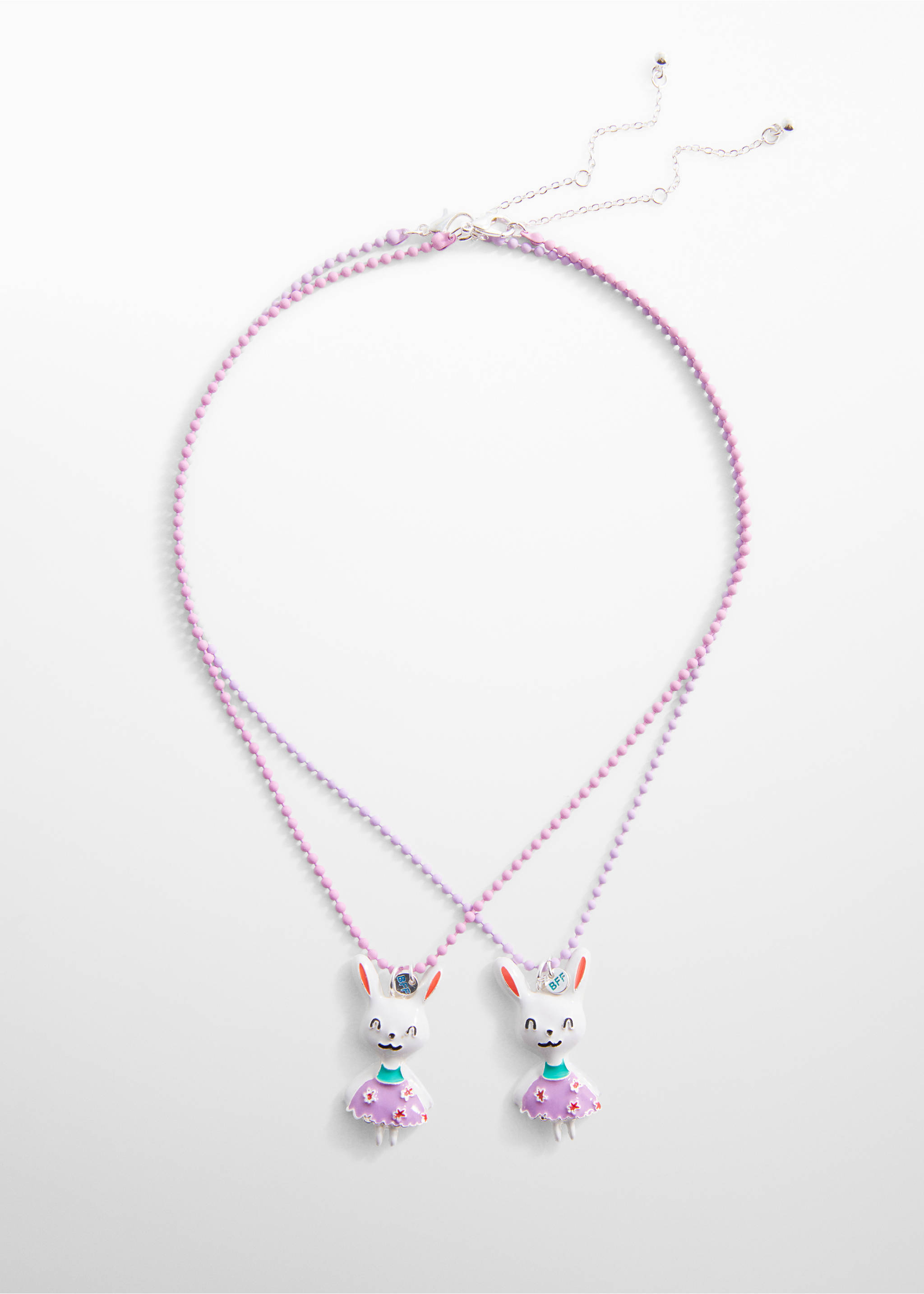 2 pack Best Friends necklace - Article without model, Pink. Ref: 67024777-00.