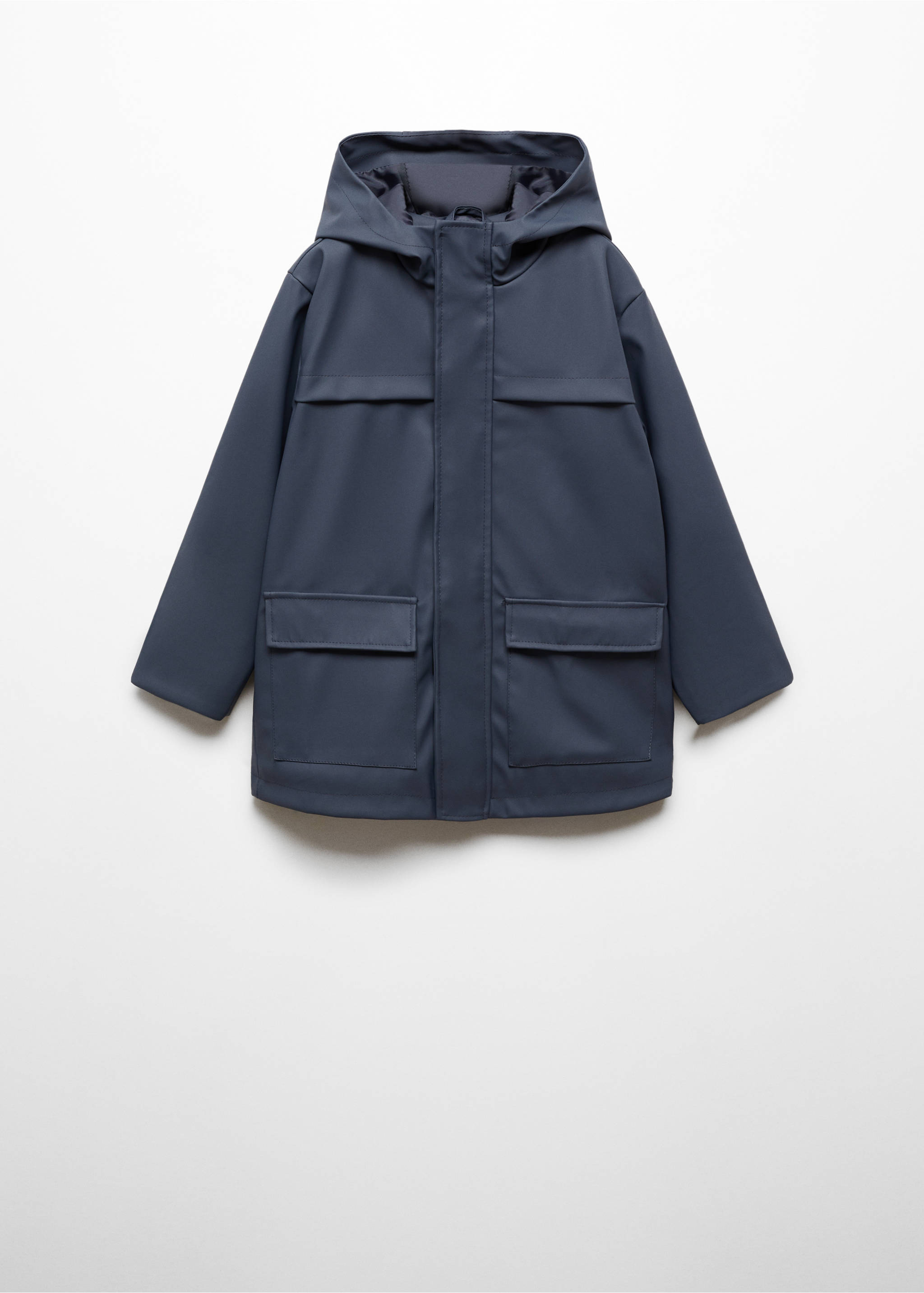 Kapuzenparka mit Taschen - Artikel ohne Model, Blau. Ref: 67024781-00.