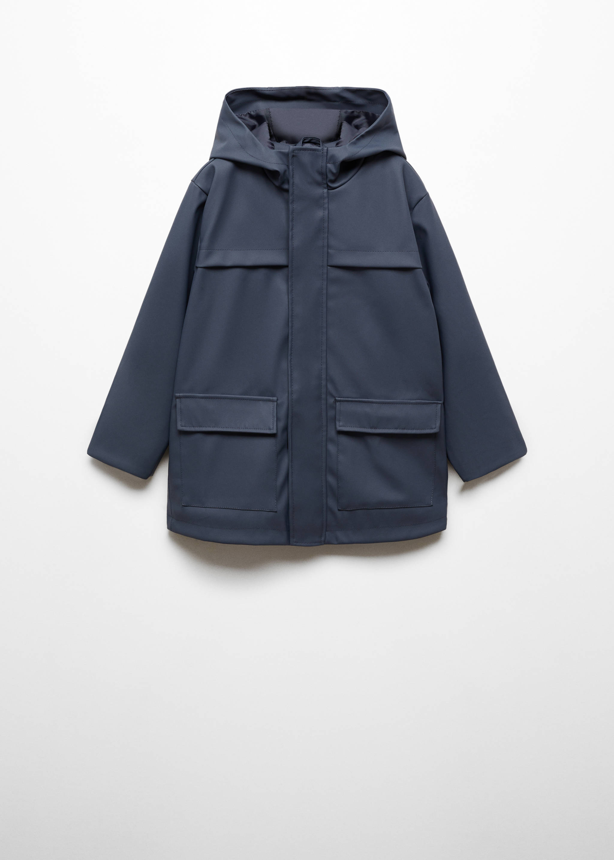 Hooded parka with pocket - Article without model