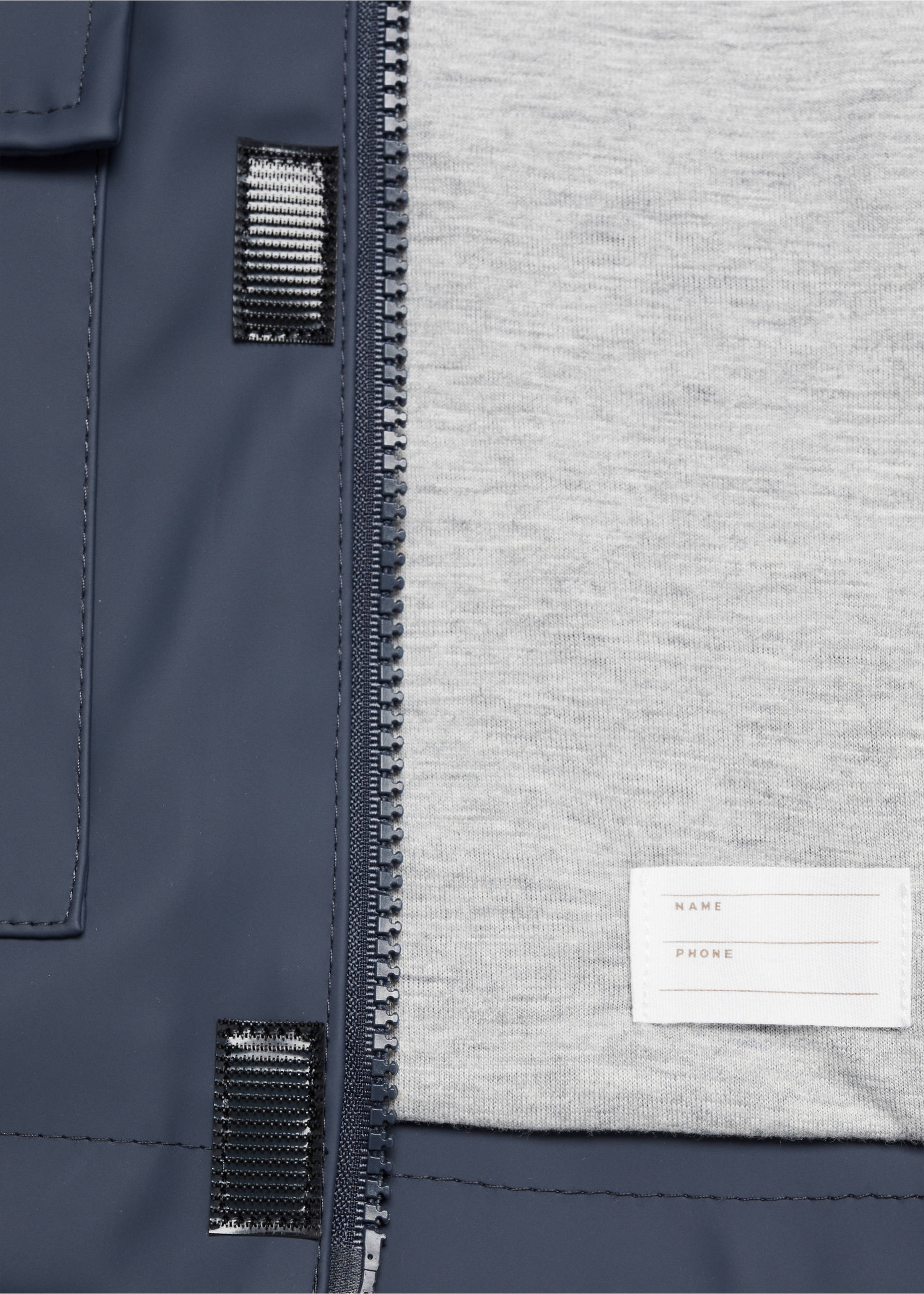 Kapuzenparka mit Taschen - Detail des Artikels 8, Blau. Ref: 67024781-00.