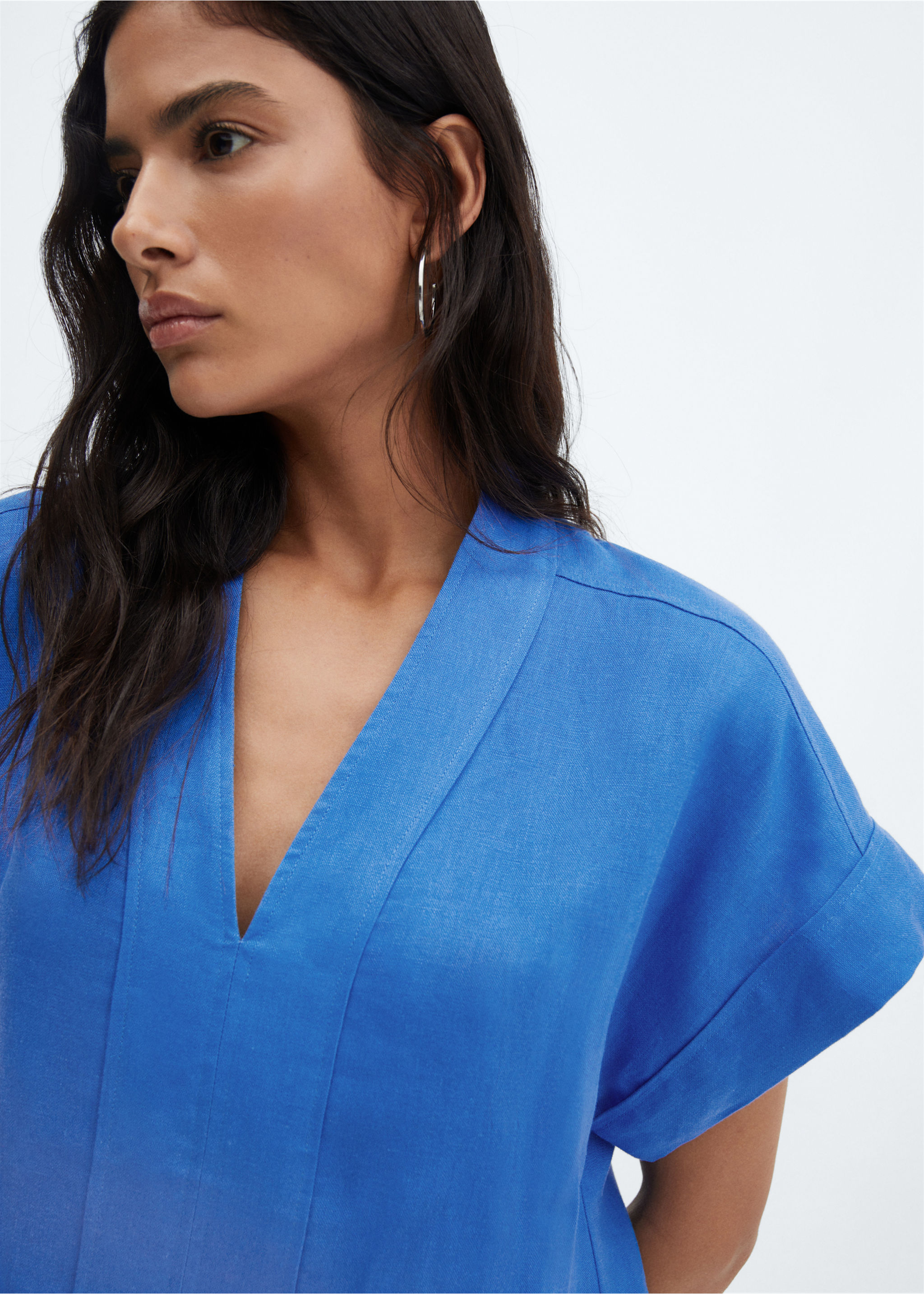 Hemdkleid aus Leinen-Mix - Detail des Artikels 1