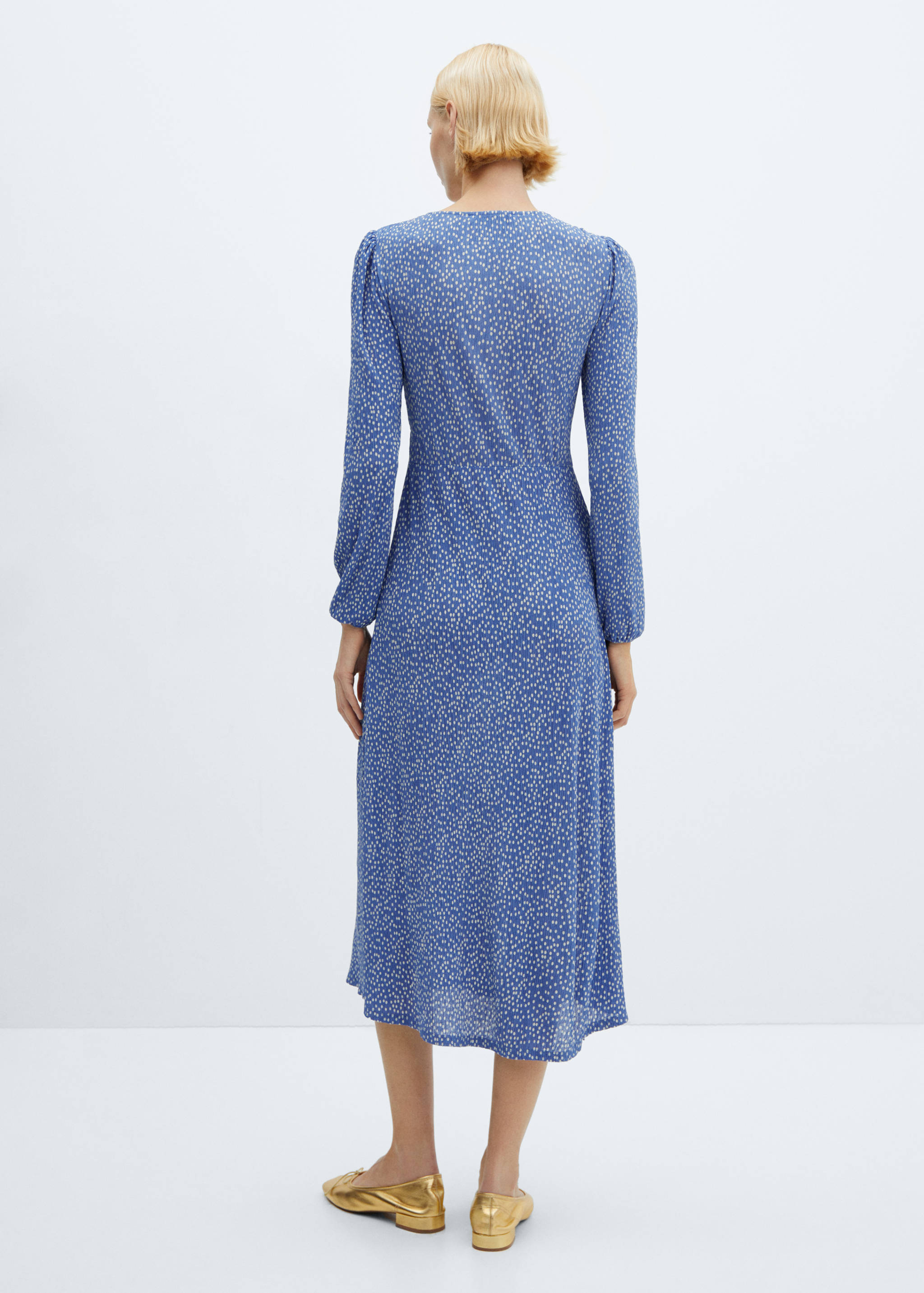 Vestido estampado lazo - Reverso del artículo