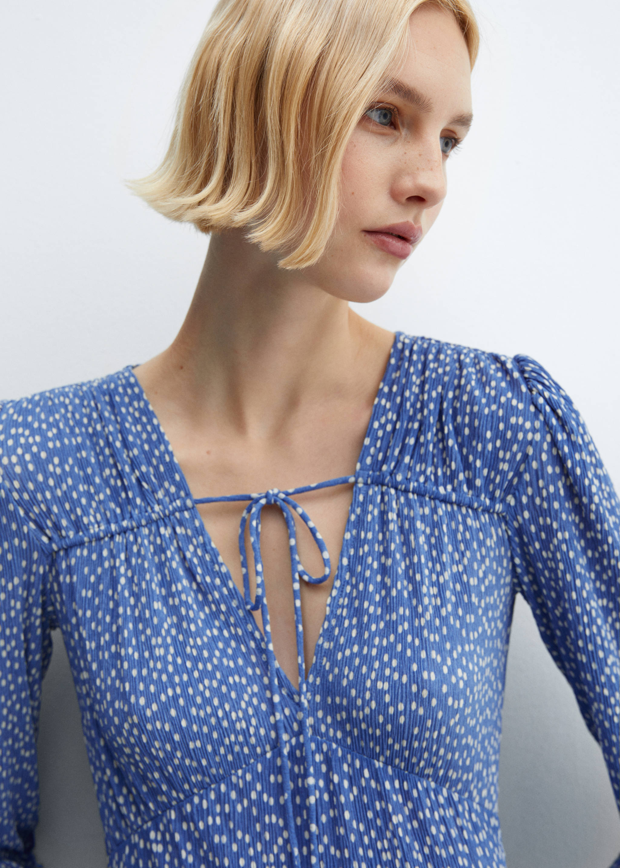 Vestido estampado lazo - Detalle del artículo 1