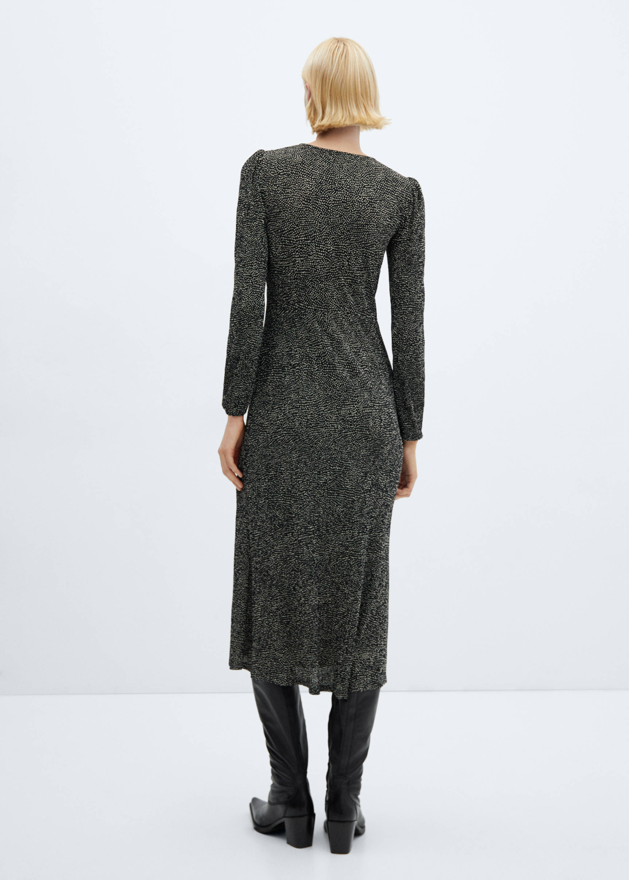 Vestido estampado lazo - Reverso del artículo