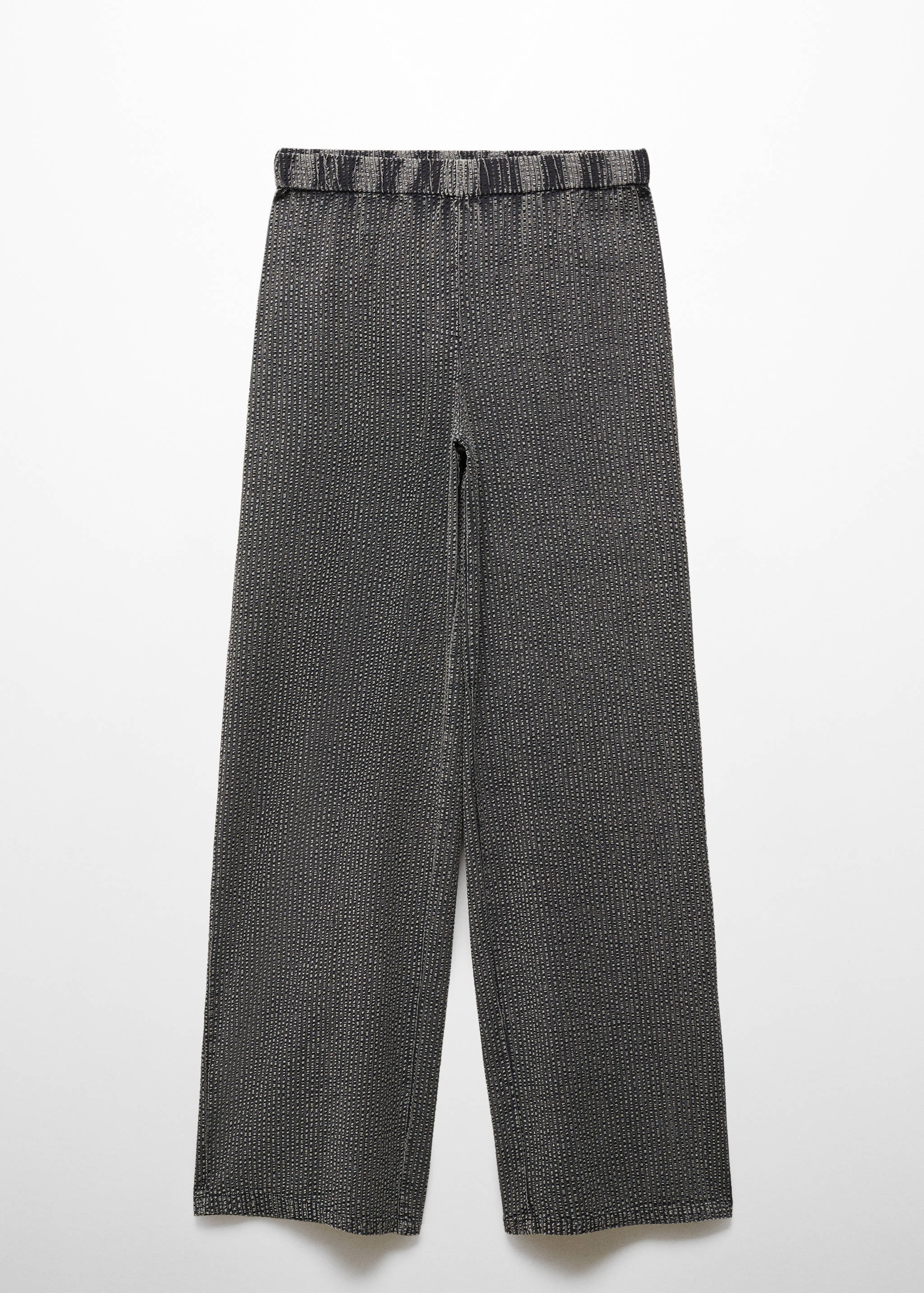 Textured wide leg trousers - Article without model