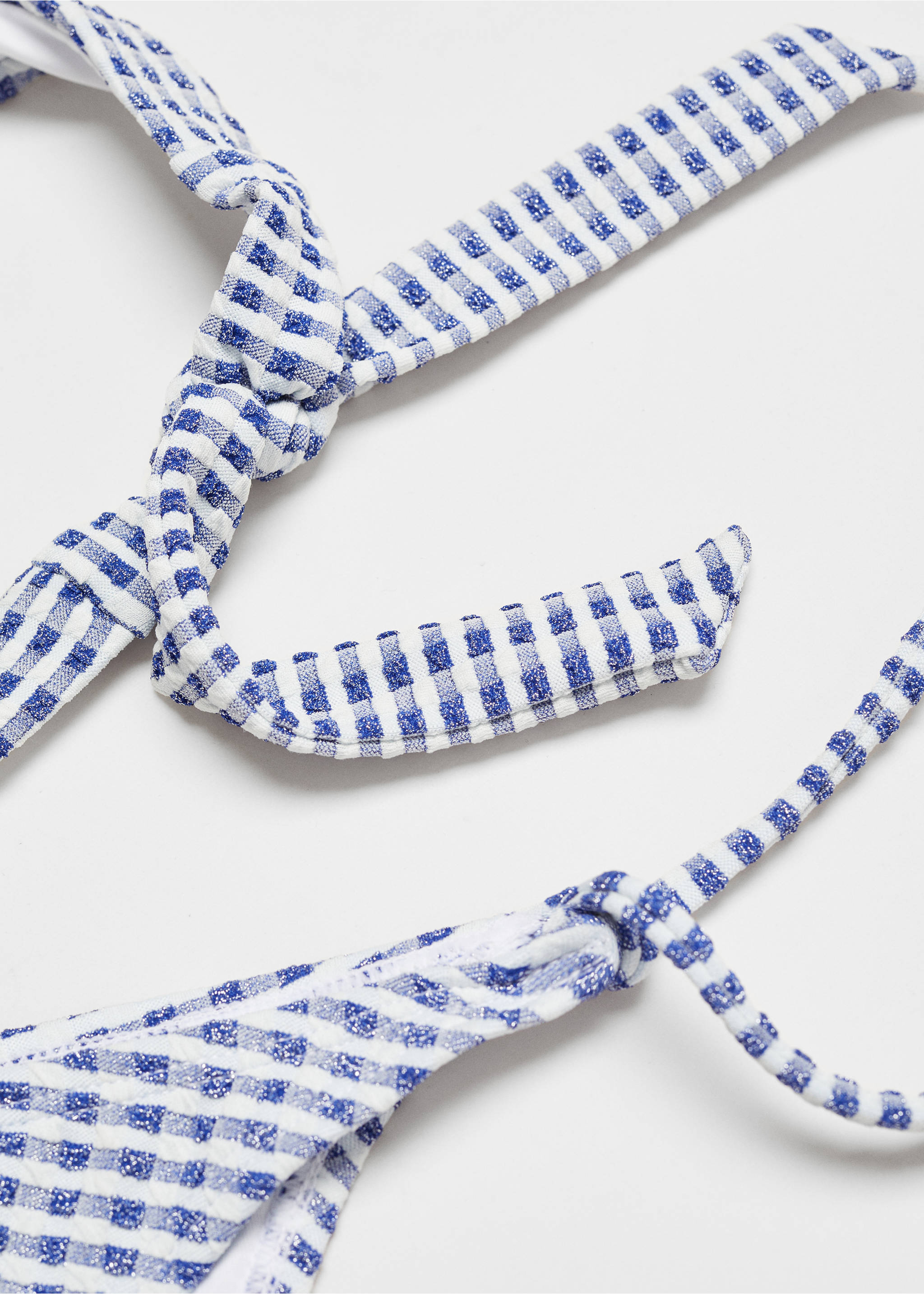 Printed bikini - Details of the article 8, Blue. Ref: 67025148-00.