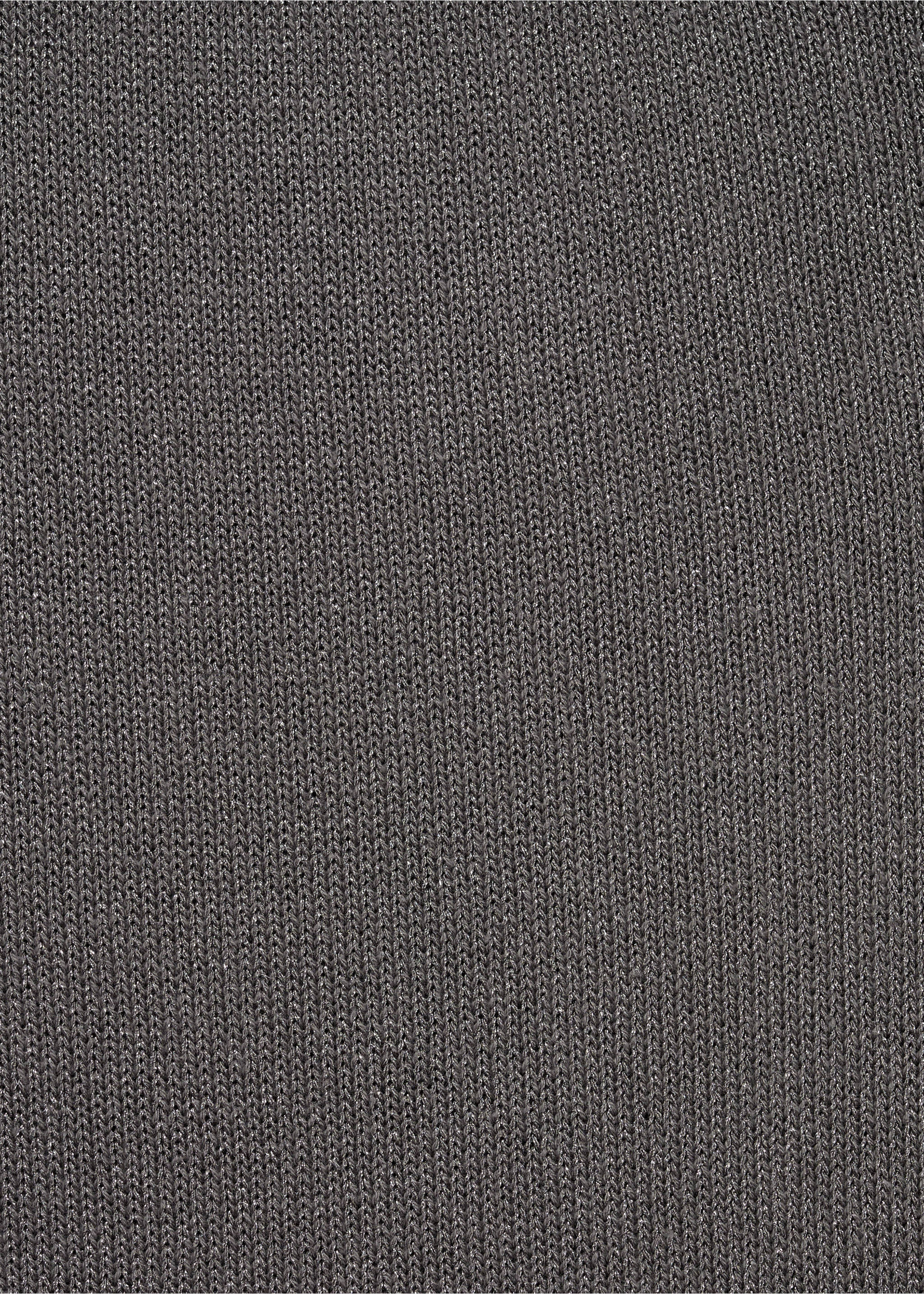 Asymmetrical lurex dress - Details of the article 8, Silver. Ref: 67025154-00.