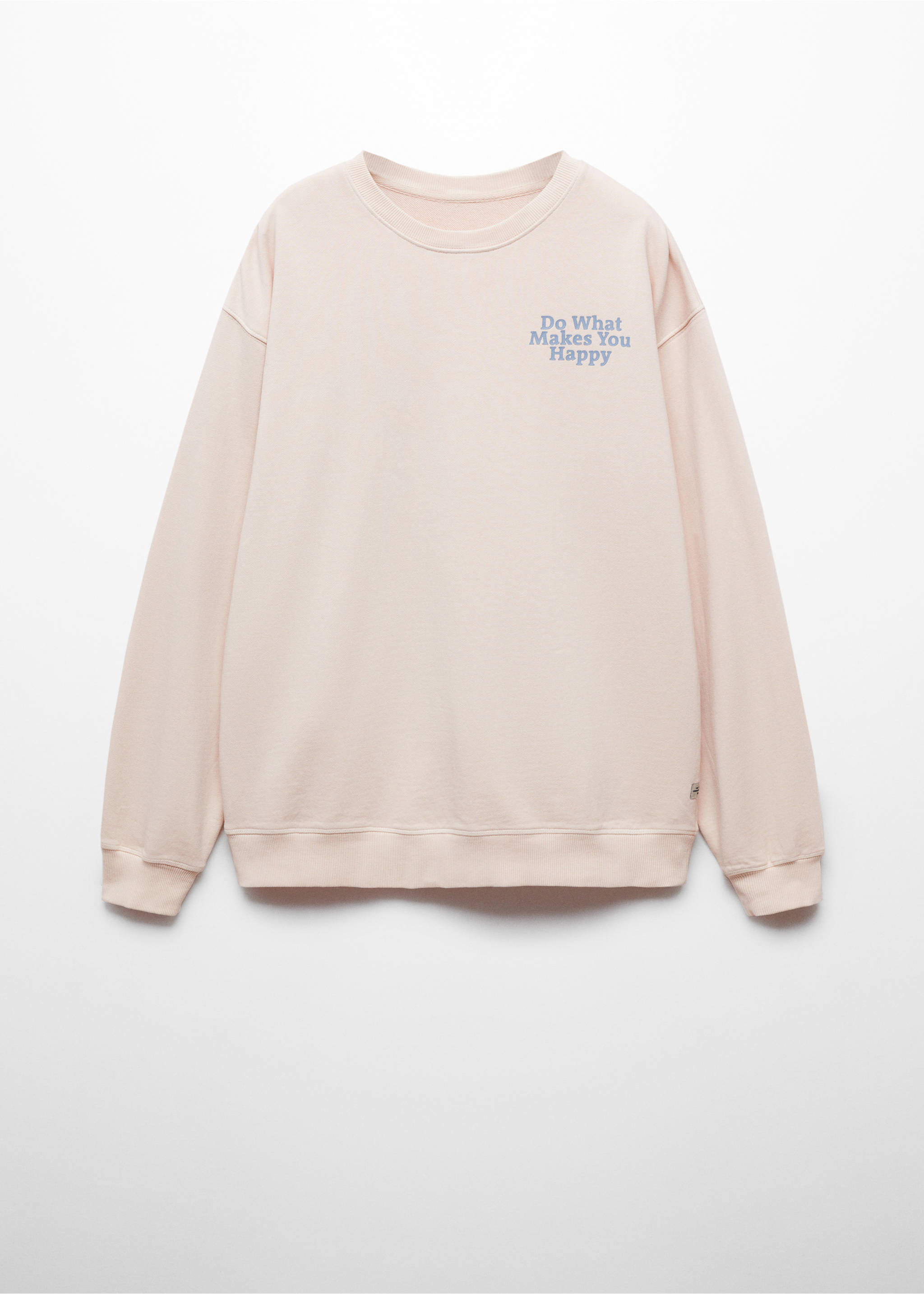 Sweat-shirt message unisexe - Article sans modèle, Bleu marine foncé. Ref: 67025155-00.