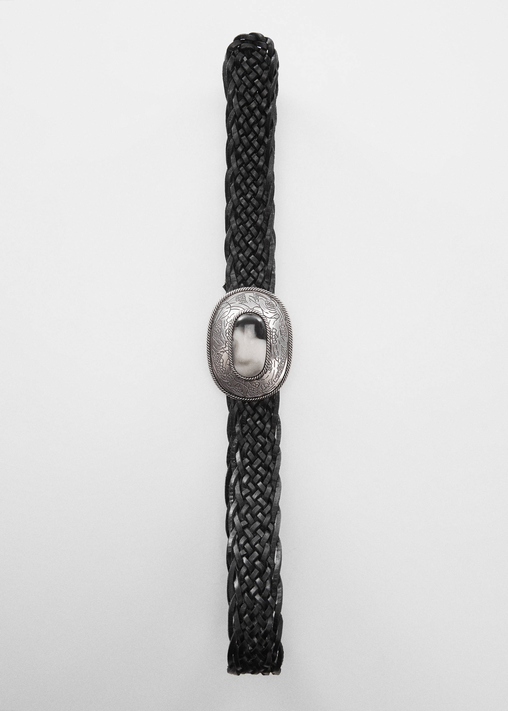 Ceinture cuir boucle gravée - Détail de l'article 1