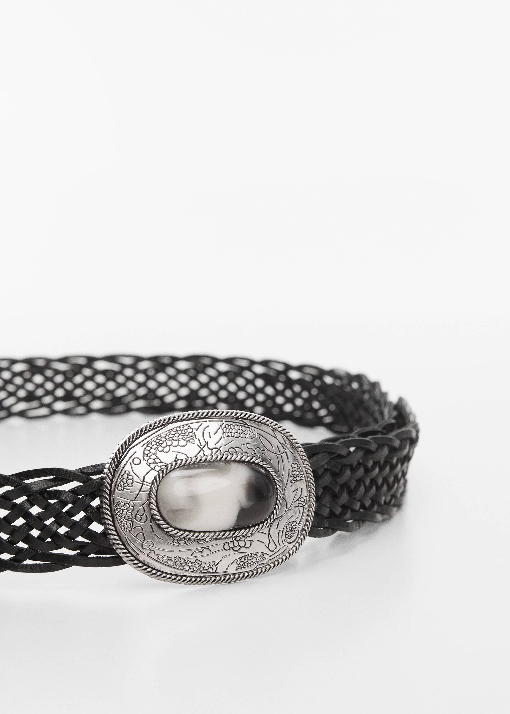 Ceinture cuir boucle gravée - Détail de l'article 2