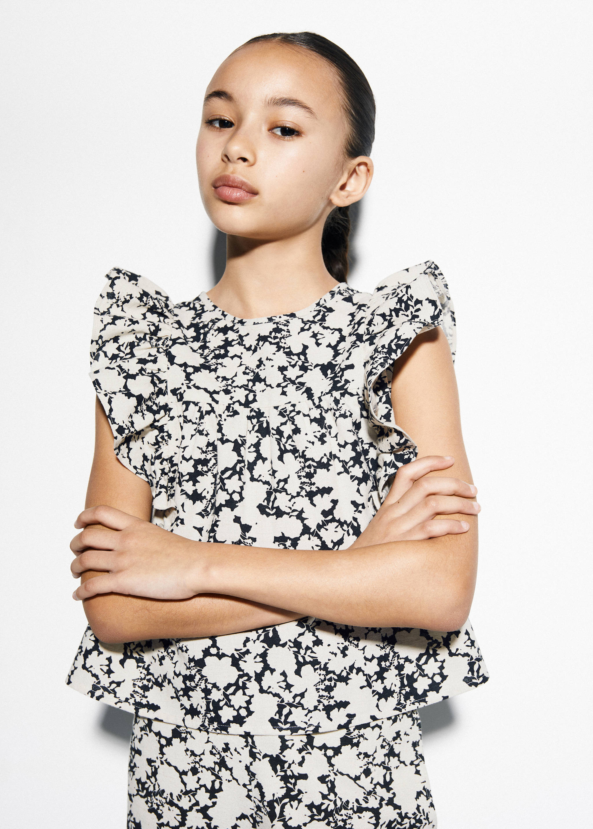 Lněná halenka s volány - Detail zboží 1