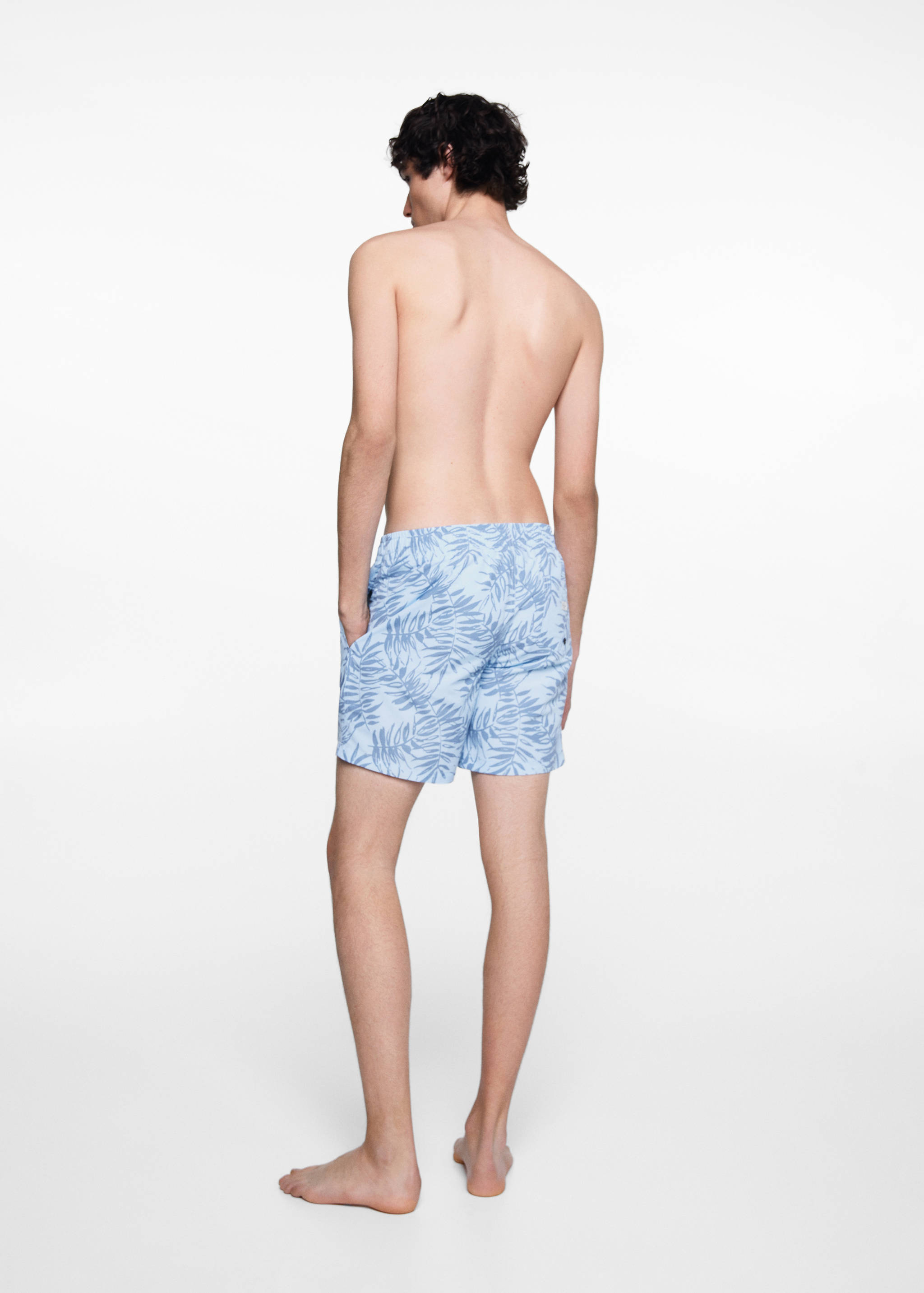 Bañador estampado hojas - Reverso del artículo