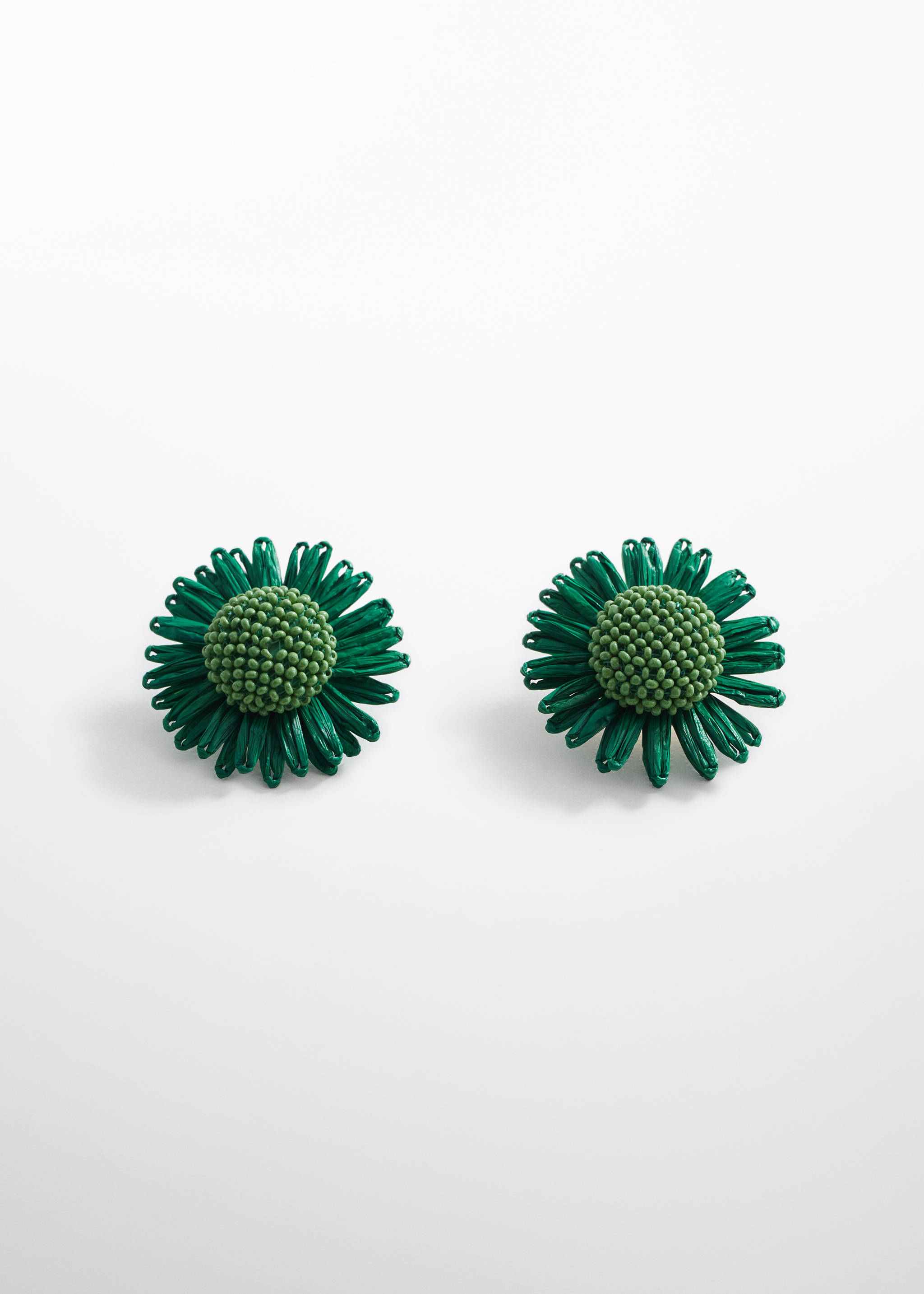 Flowers raffia earrings - Article without model