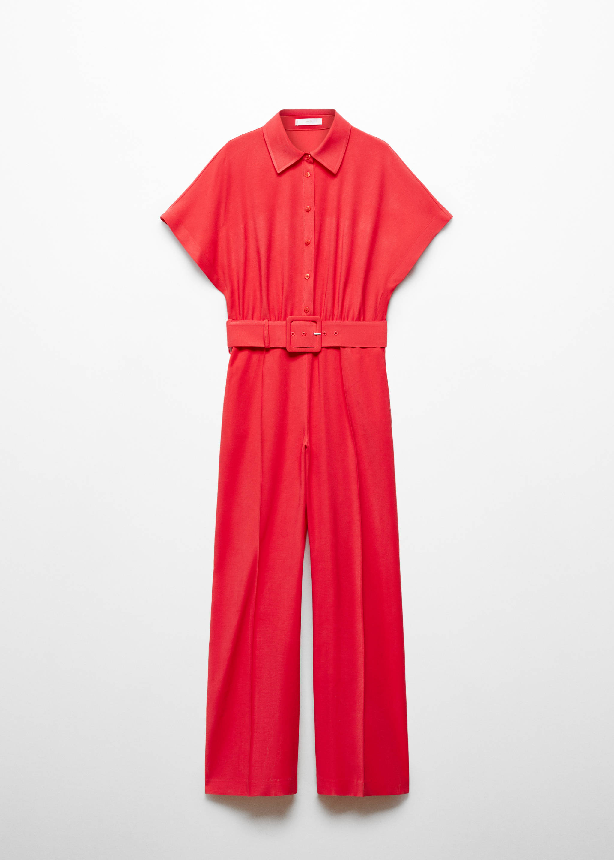 Langer Jumpsuit mit Gürtel - Artikel ohne Model