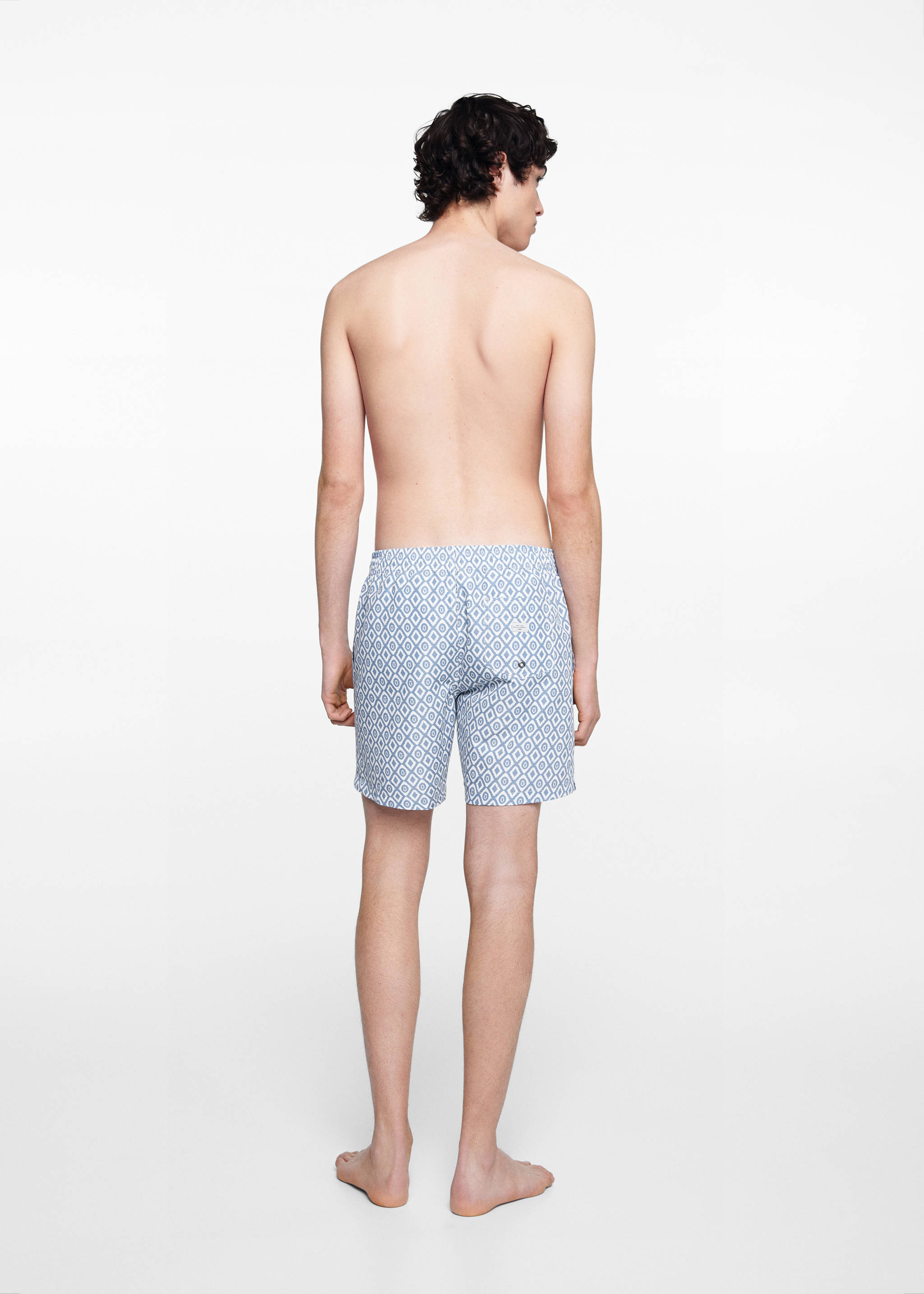 Fato de banho estampado geométrico - Verso do artigo