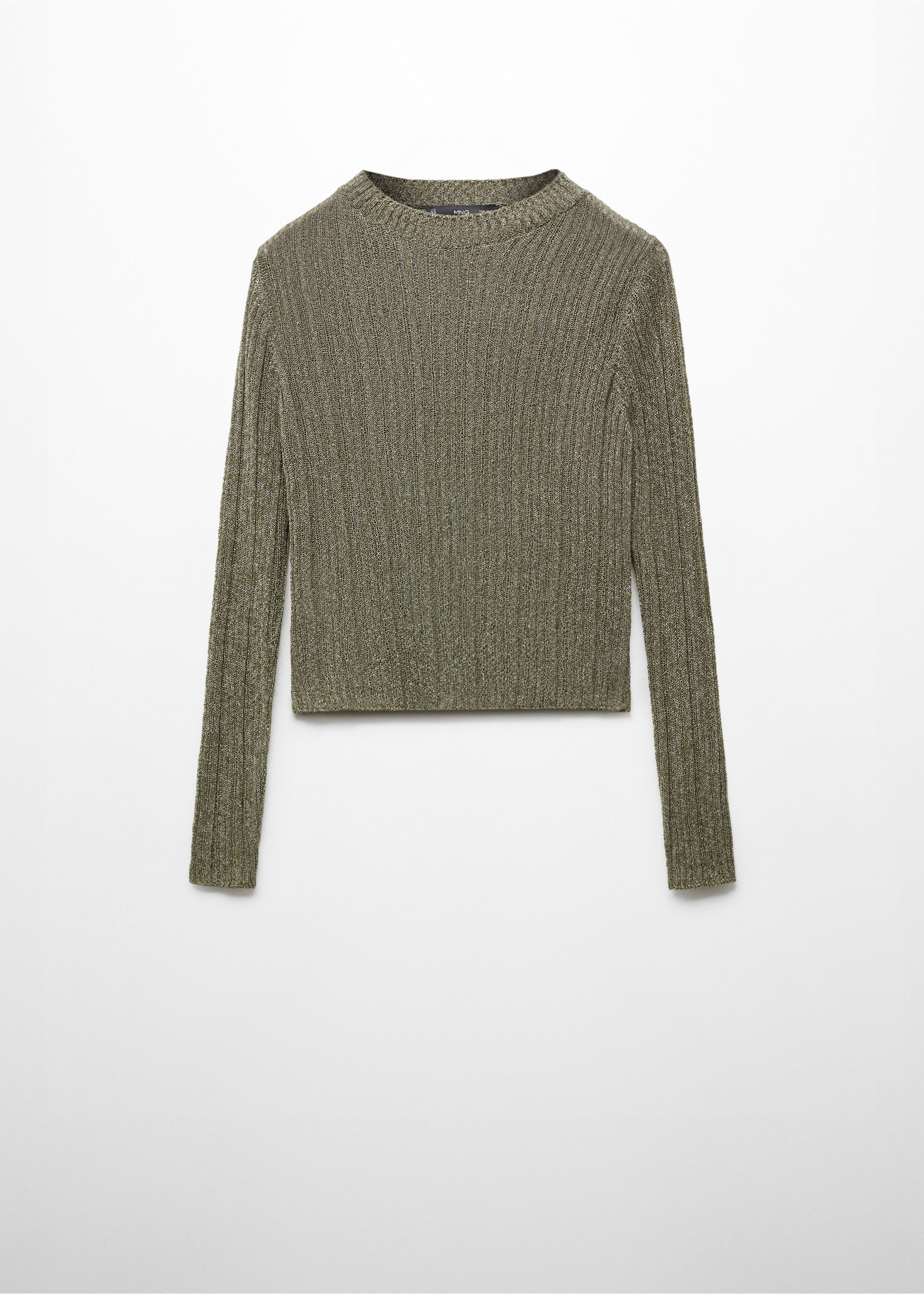 Genser i lurex med perkinshals - Artikkel uten modell