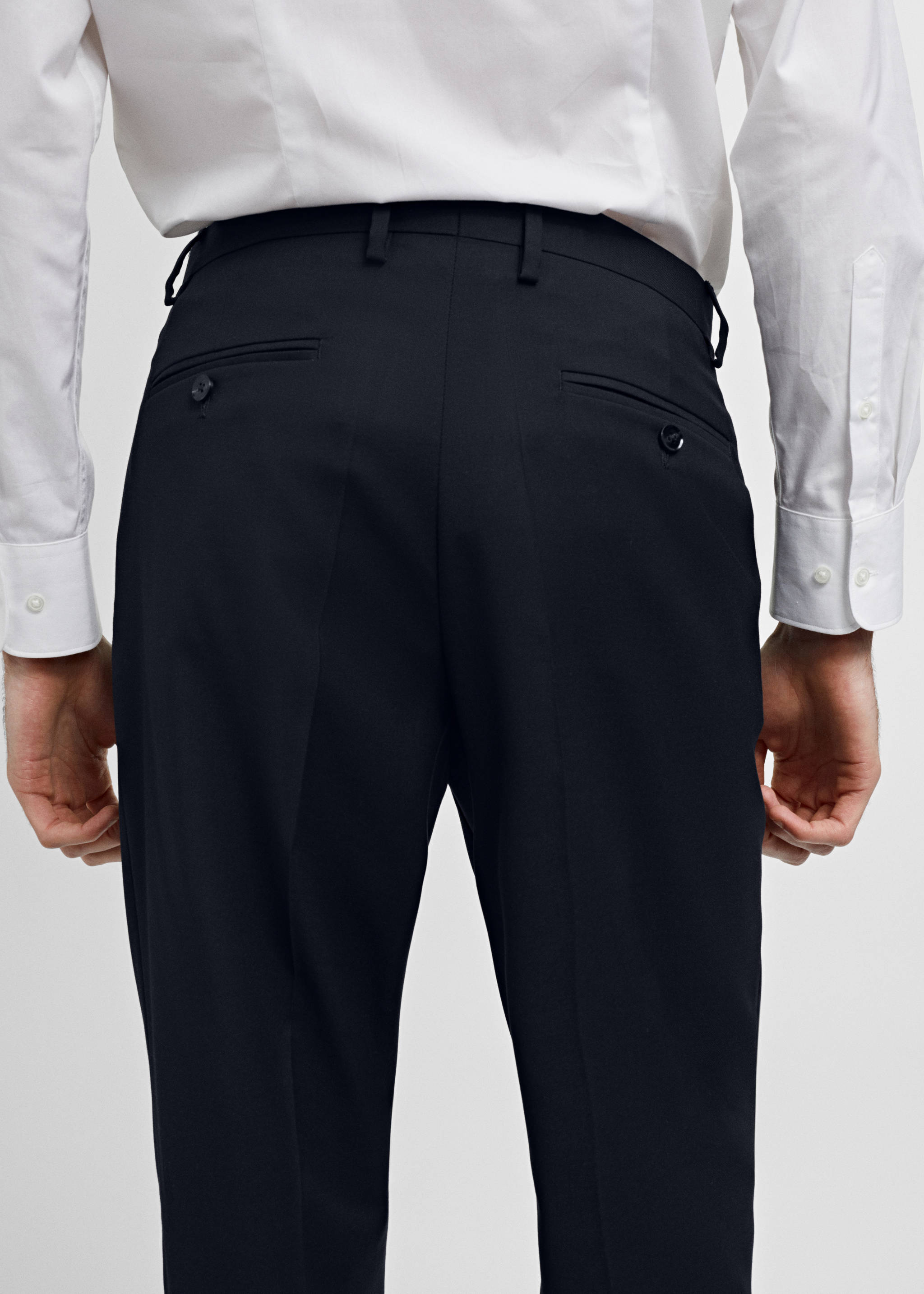 Slim fit suit trousers - Details of the article 4
