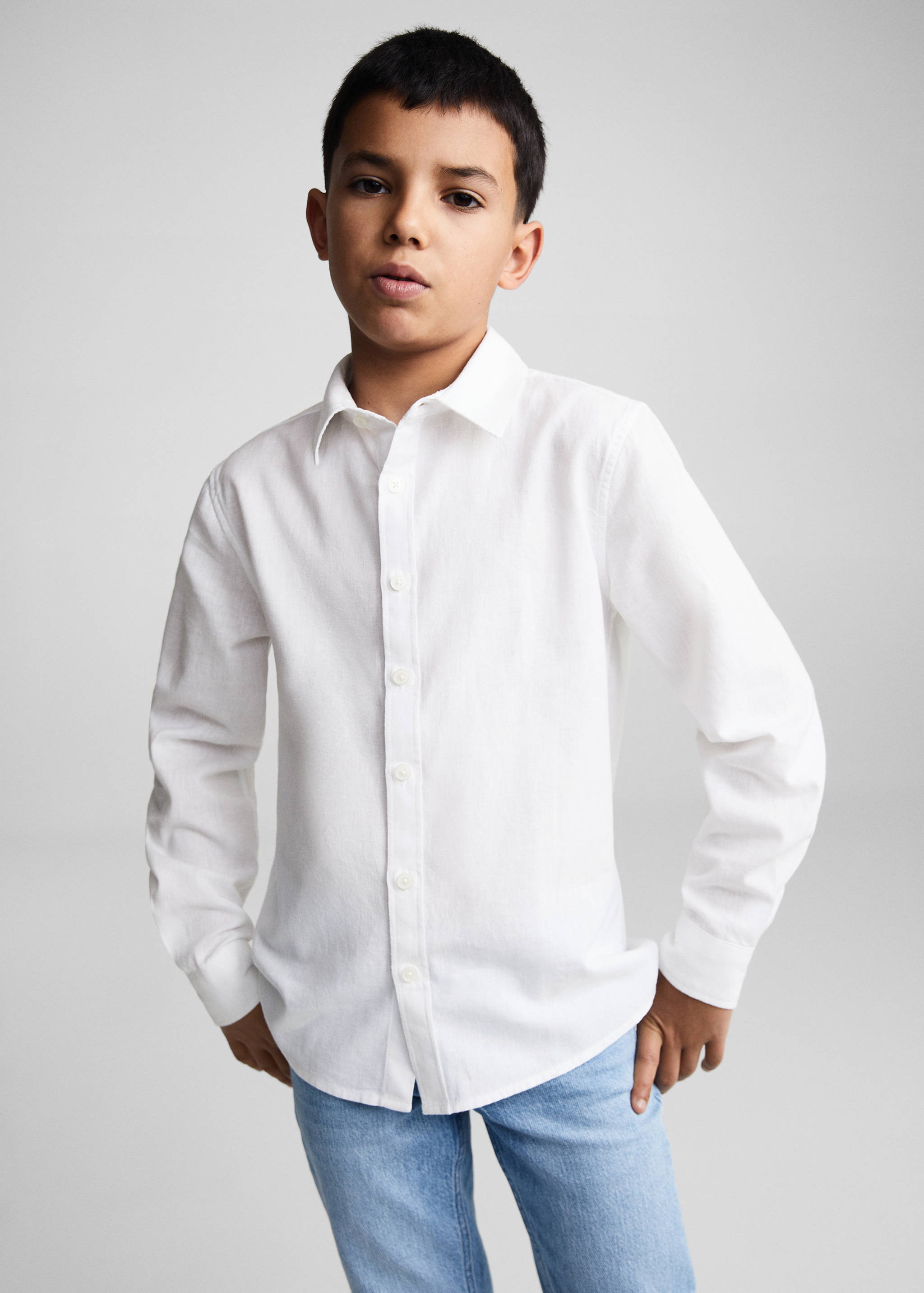 Regular fit cotton shirt - Medium plane