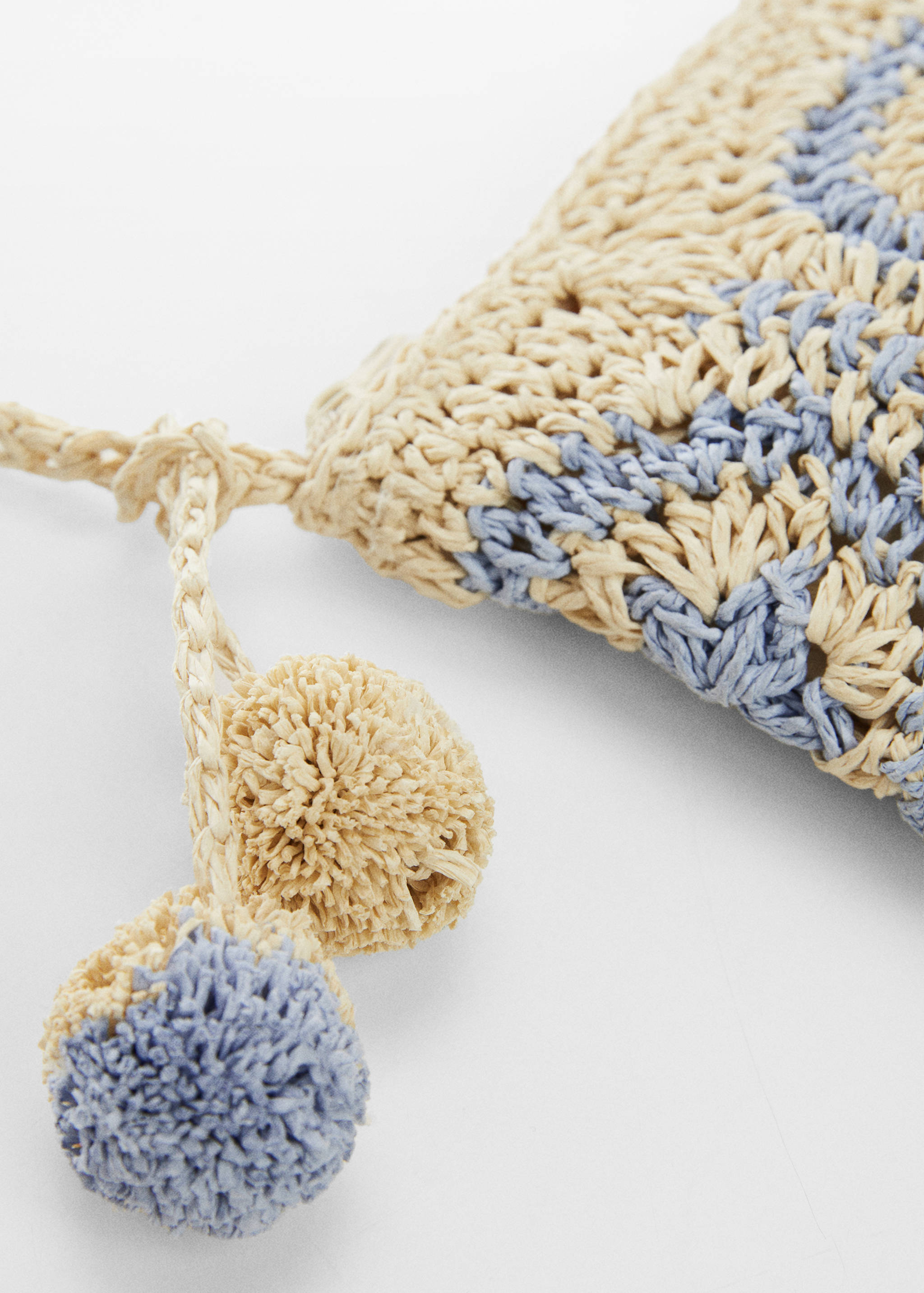 Raffiabast-Tasche mit Quasten - Detail des Artikels 1