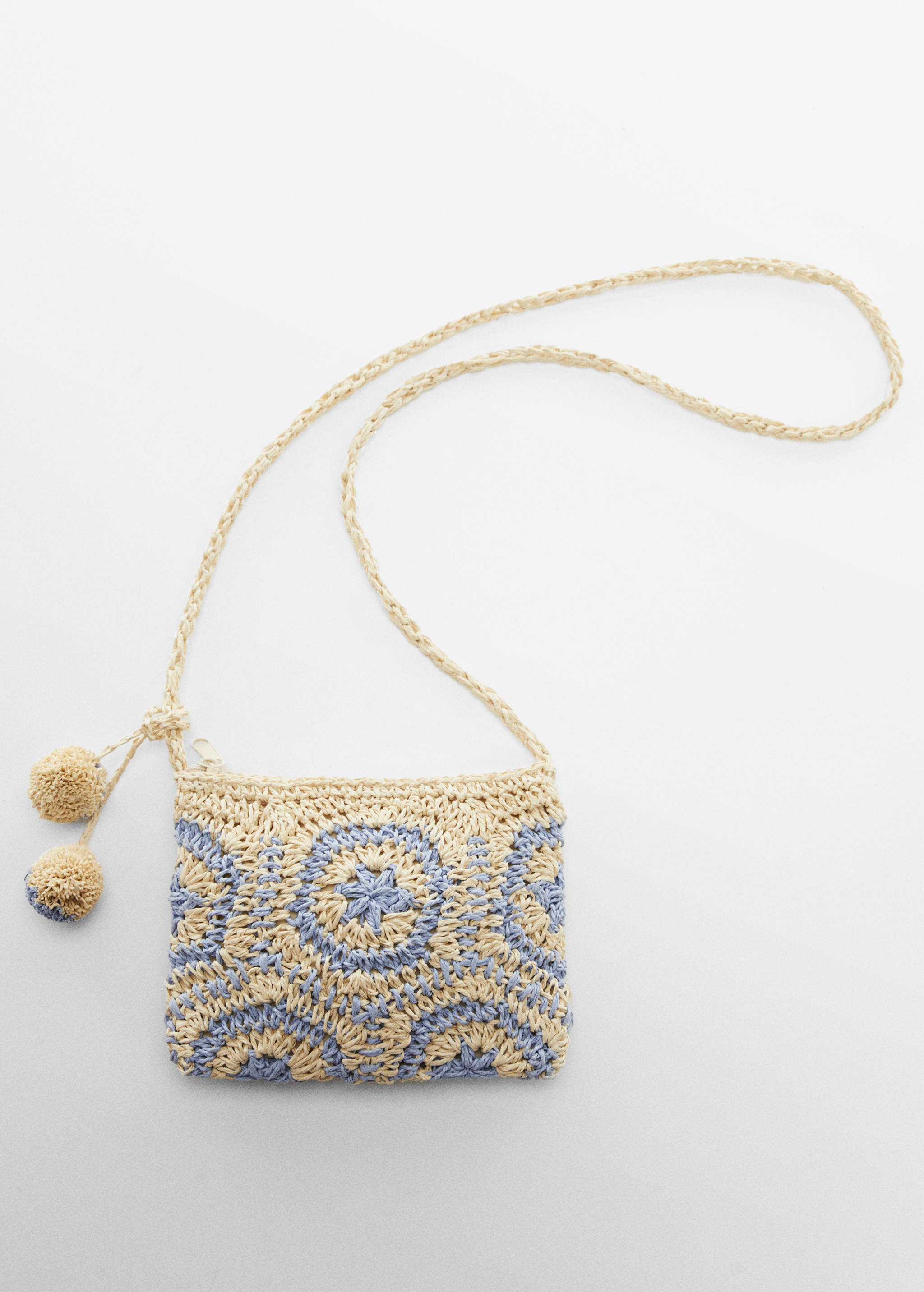 Raffiabast-Tasche mit Quasten - Detail des Artikels 2