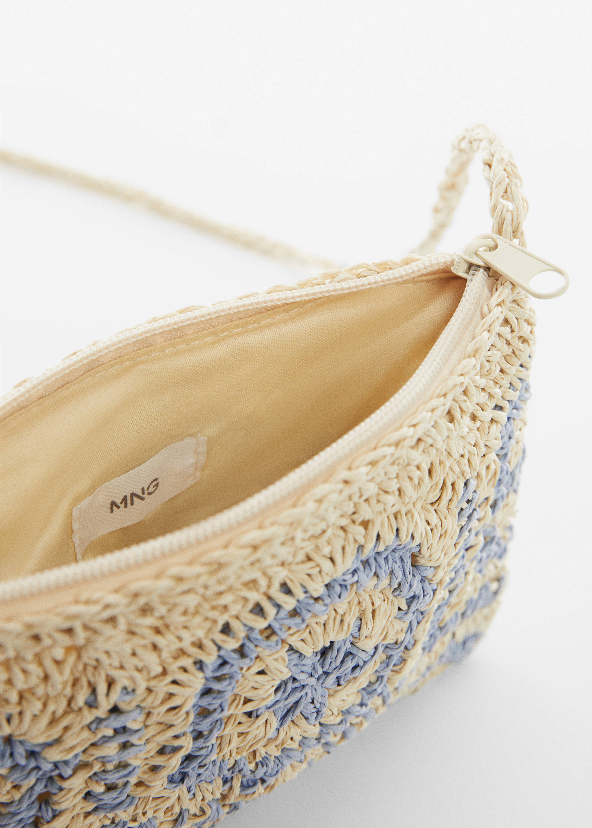 Raffiabast-Tasche mit Quasten - Detail des Artikels 3