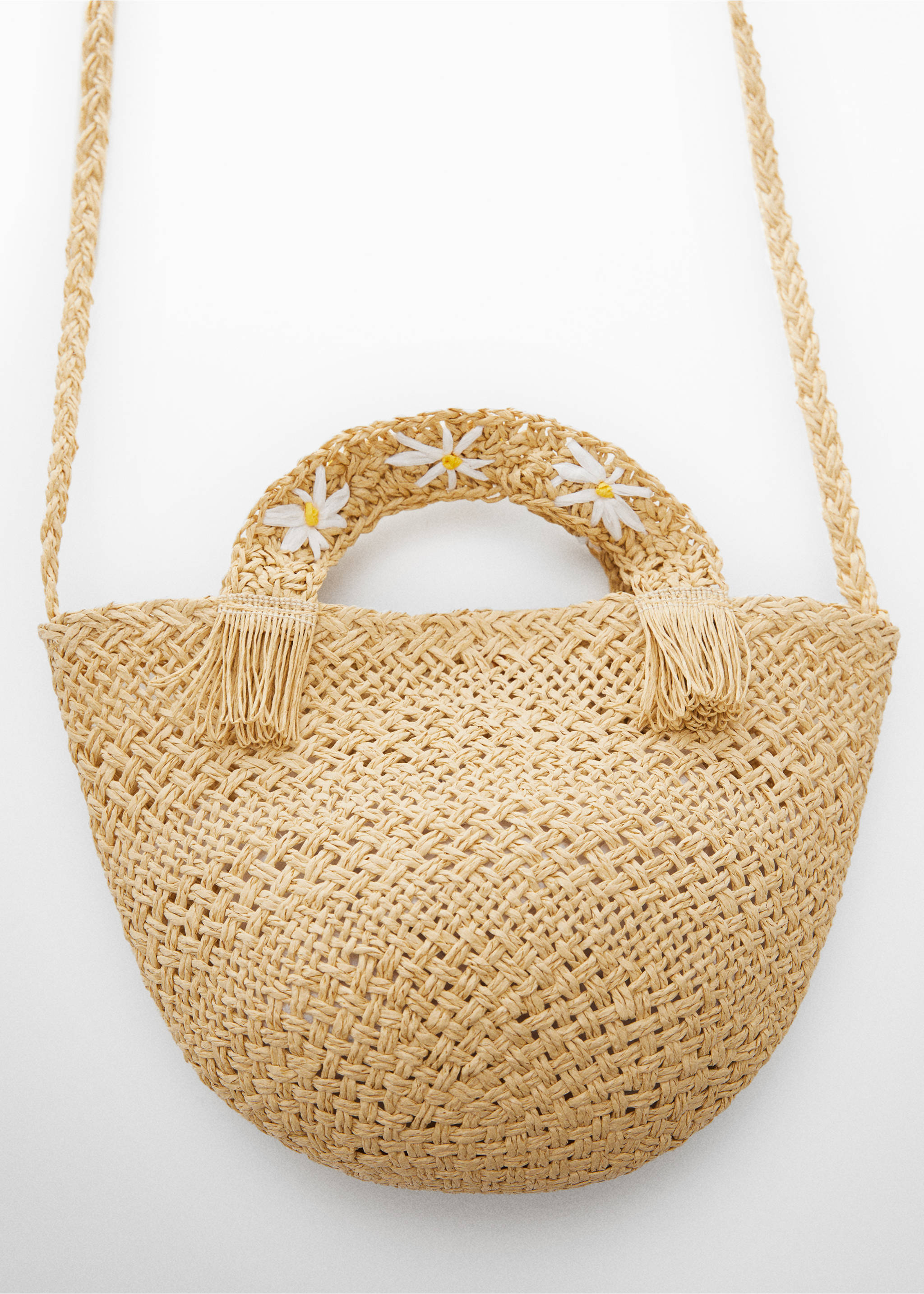 Straw bag - Details of the article 1, Sand. Ref: 67025996-00.
