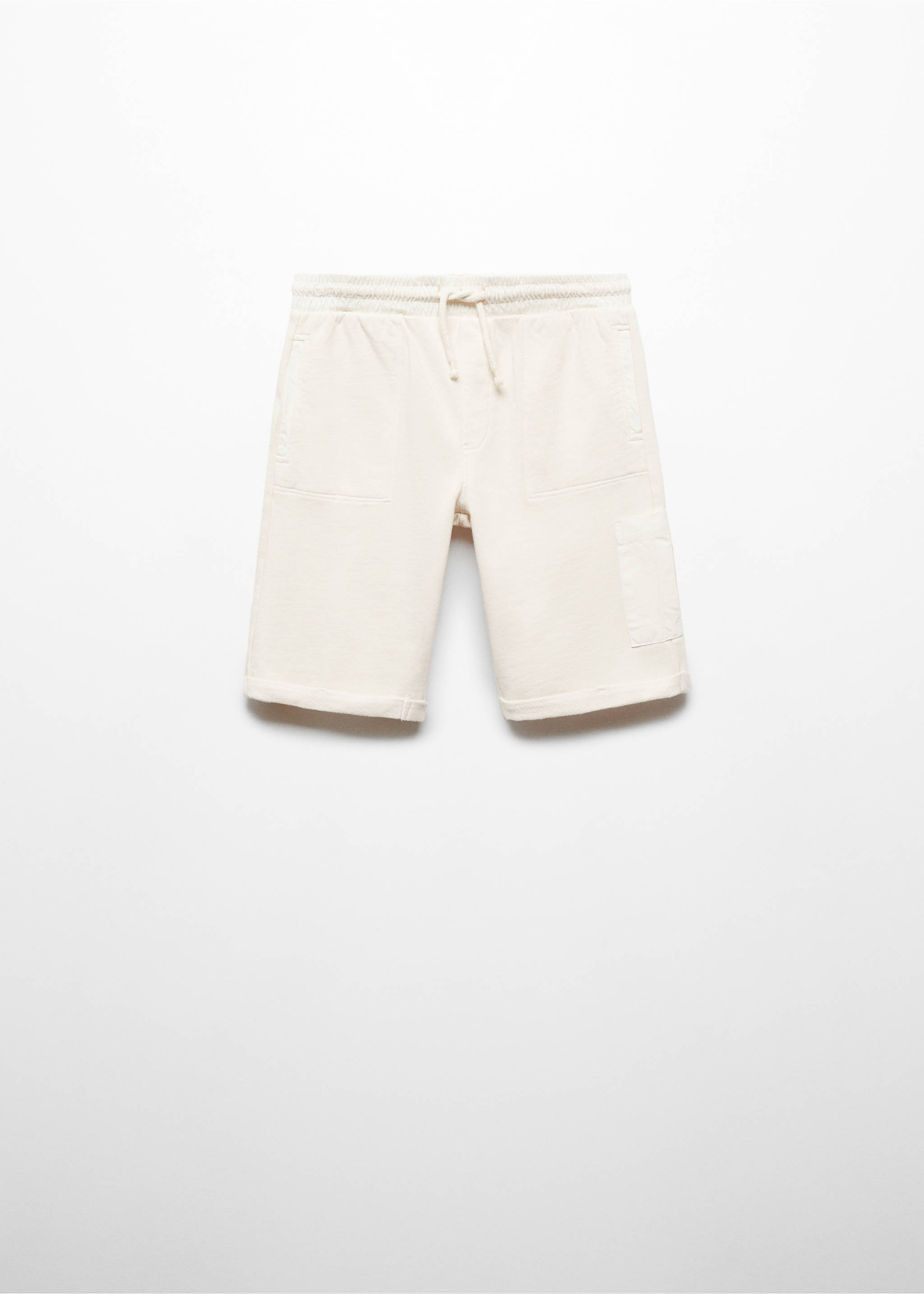 Baumwoll-Bermudashorts mit Stretchbund - Artikel ohne Model, Eisgrau. Ref: 67026001-00.