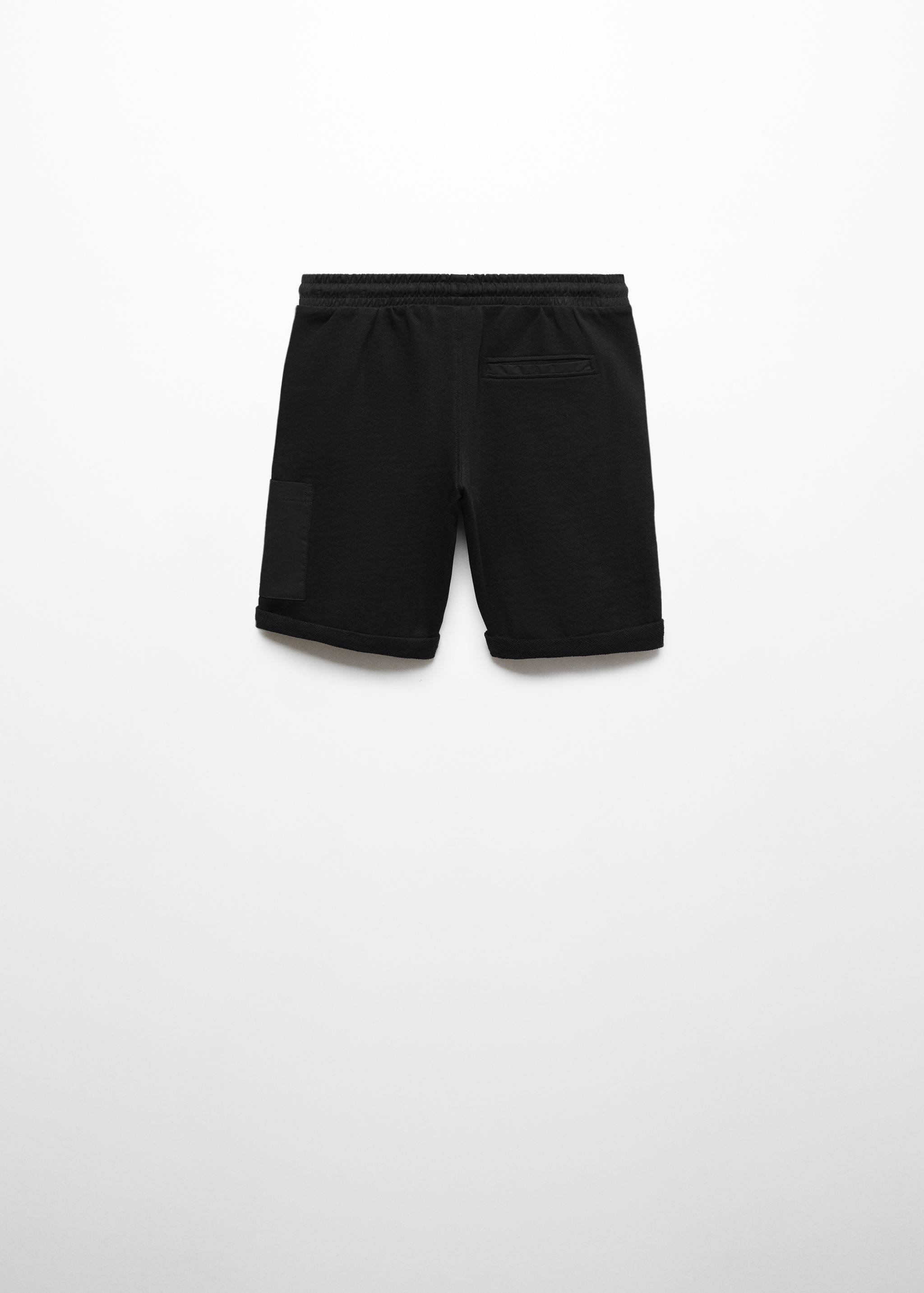 Baumwoll-Bermudashorts mit Stretchbund - Rückseite des Artikels