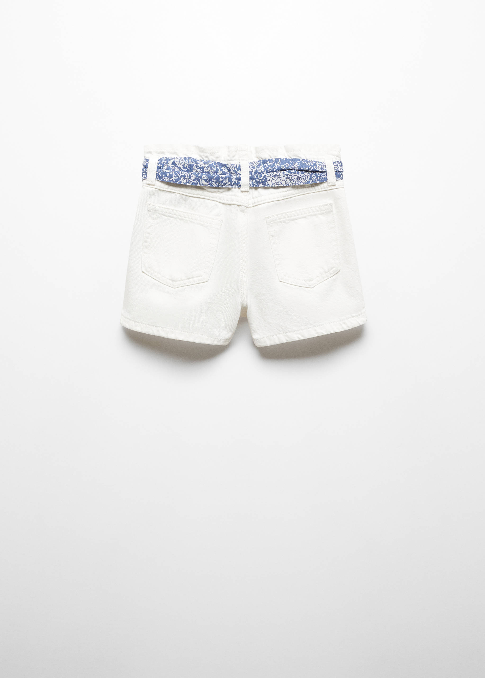Paperbag shorts with belt - Reverse of the article