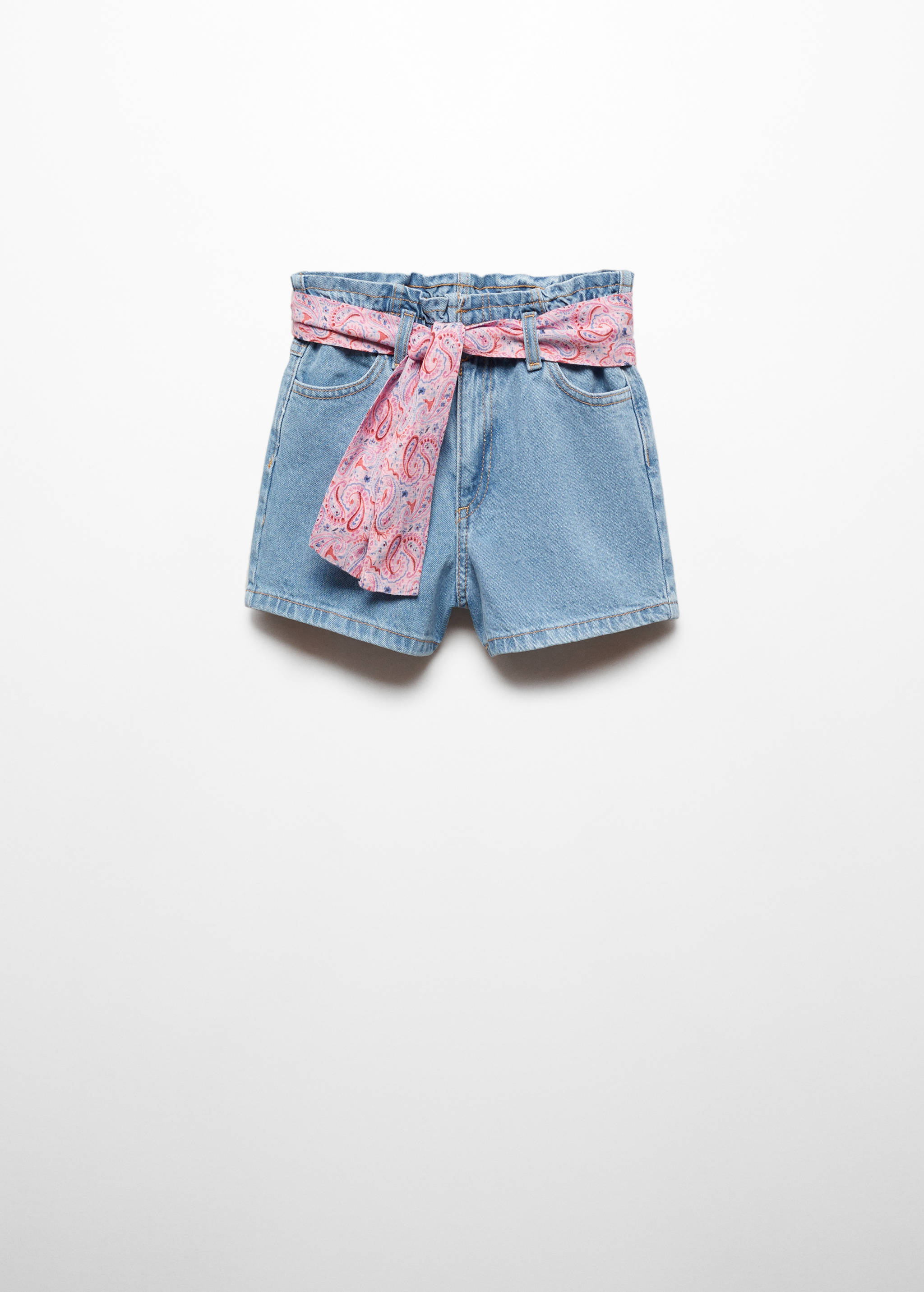 Paperbag shorts with belt - Article without model